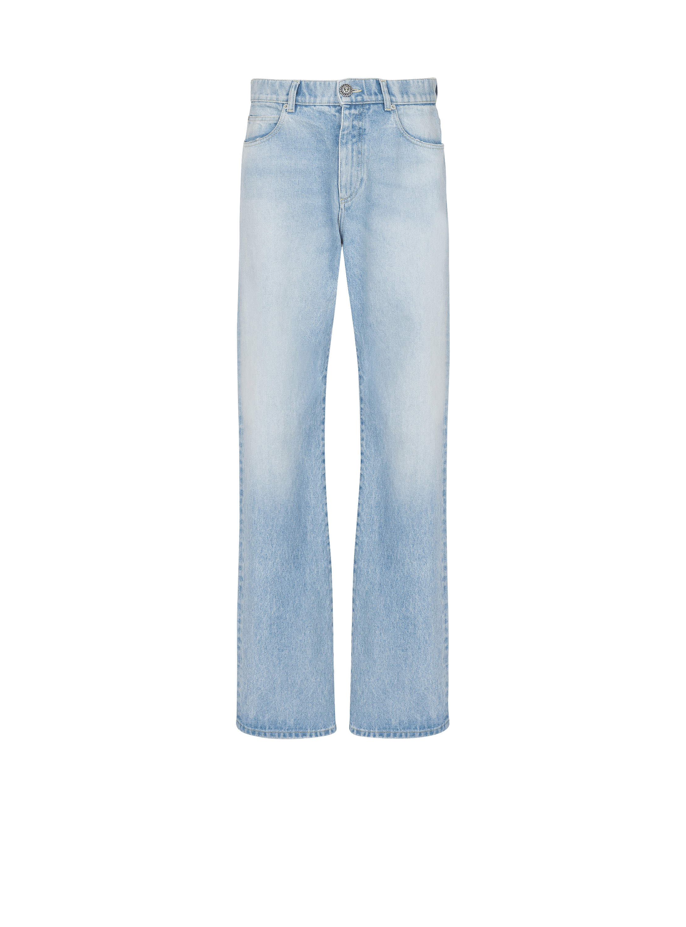 Loose Denim Pants - Blue Wash