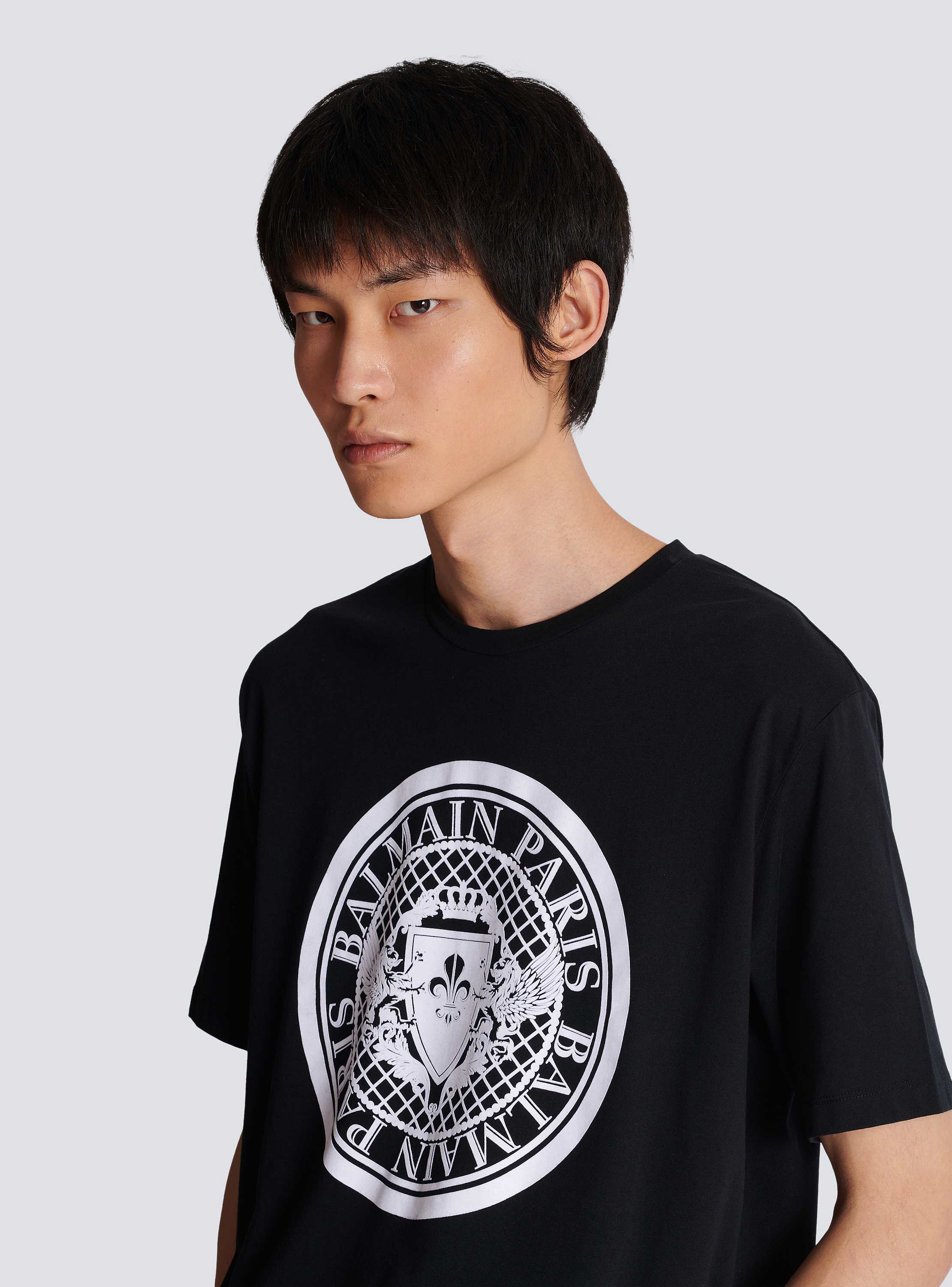 BALMAIN/バルマン COIN ロゴ クルーネック コットン Ｔシャツ GScFRLx6mfmX.jpg?width=768