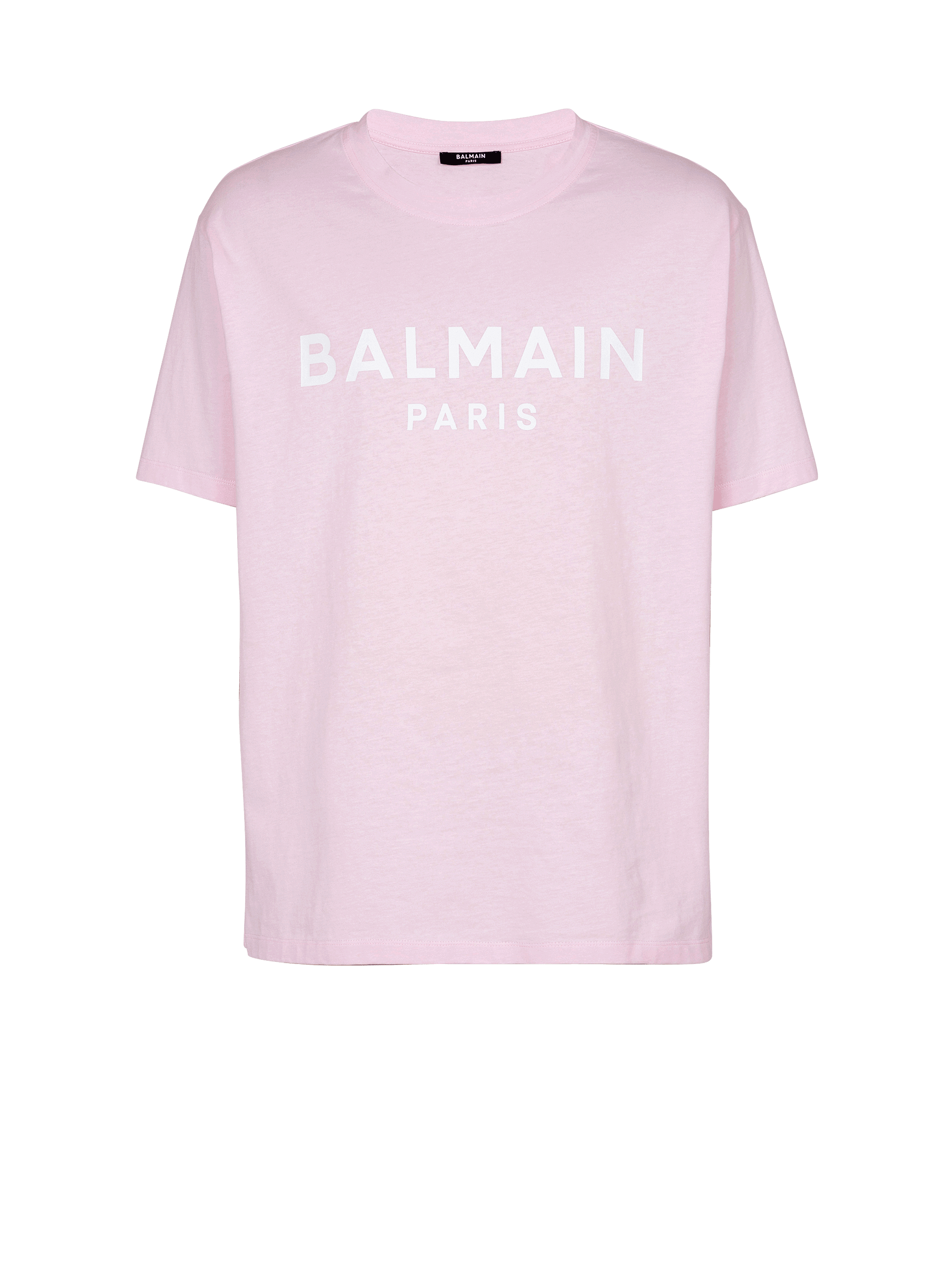 Balmain Paris 프린트 장식 쇼트 슬리브 티셔츠