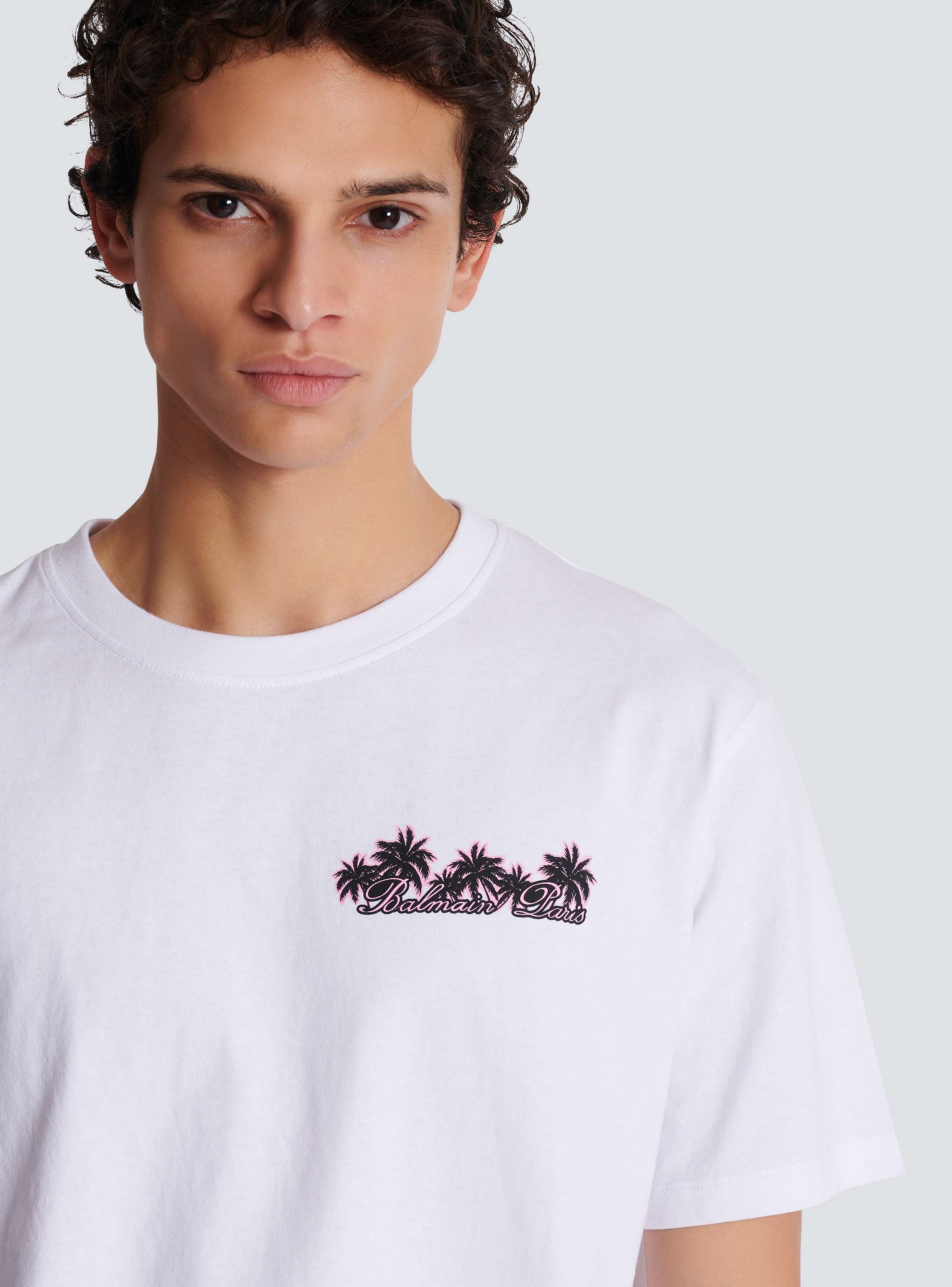 Club Balmain Signature printed T-shirt white - Men | BALMAIN