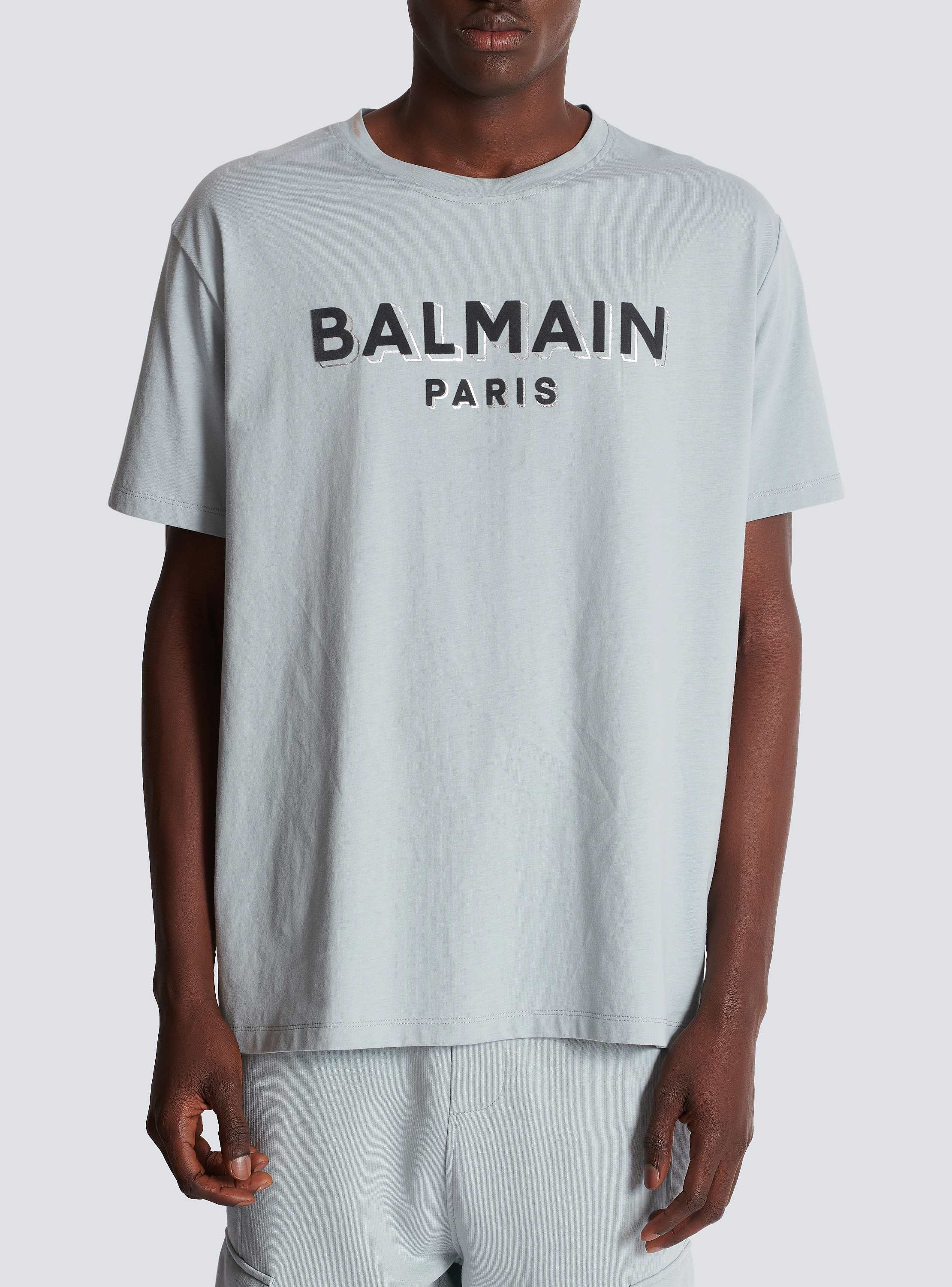 最適な価格 Metallic flocked Balmain T-shirt - Men | BALMAIN トップス