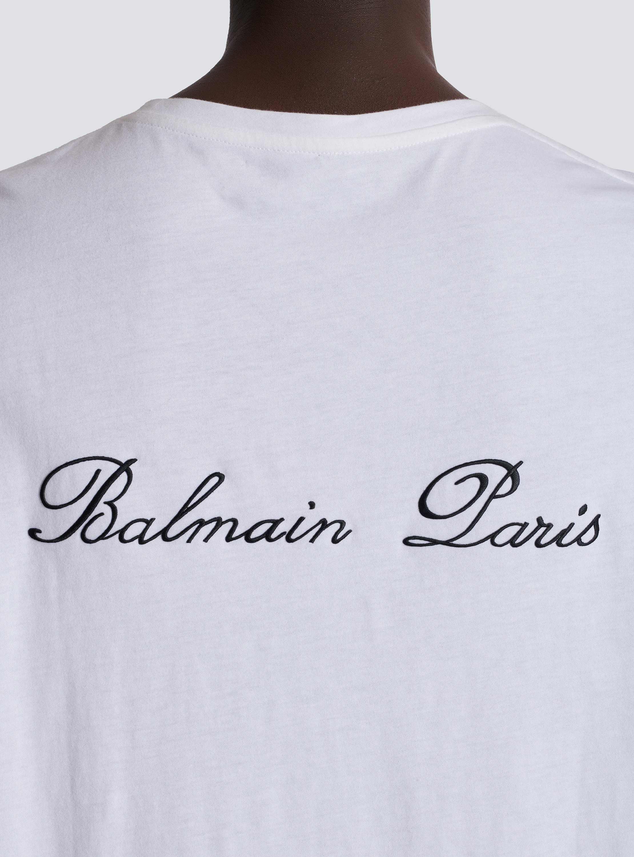 Loose T-shirt with Balmain Signature embroidery