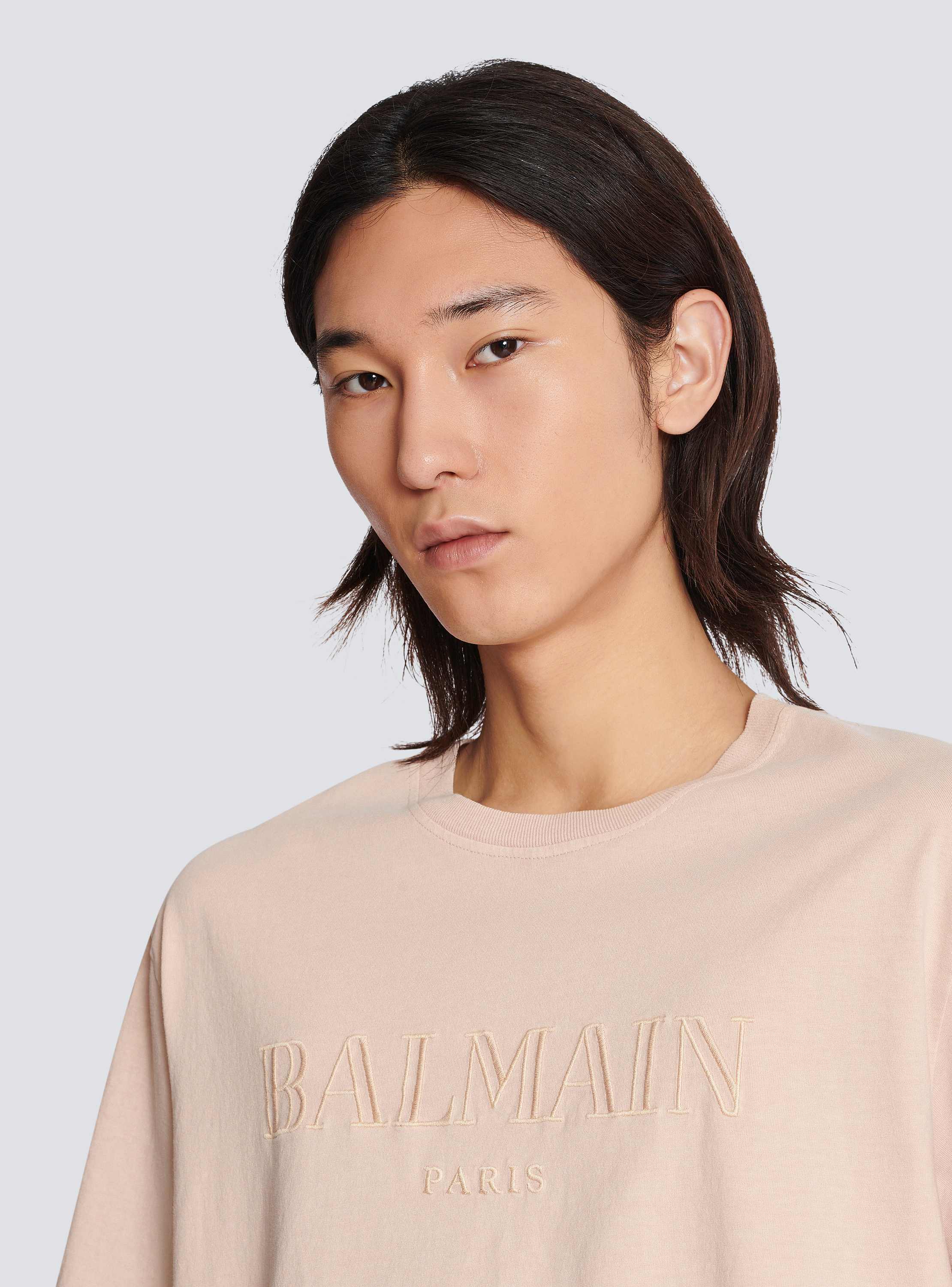 Loose T-shirt with vintage Balmain embroidery - Men | BALMAIN