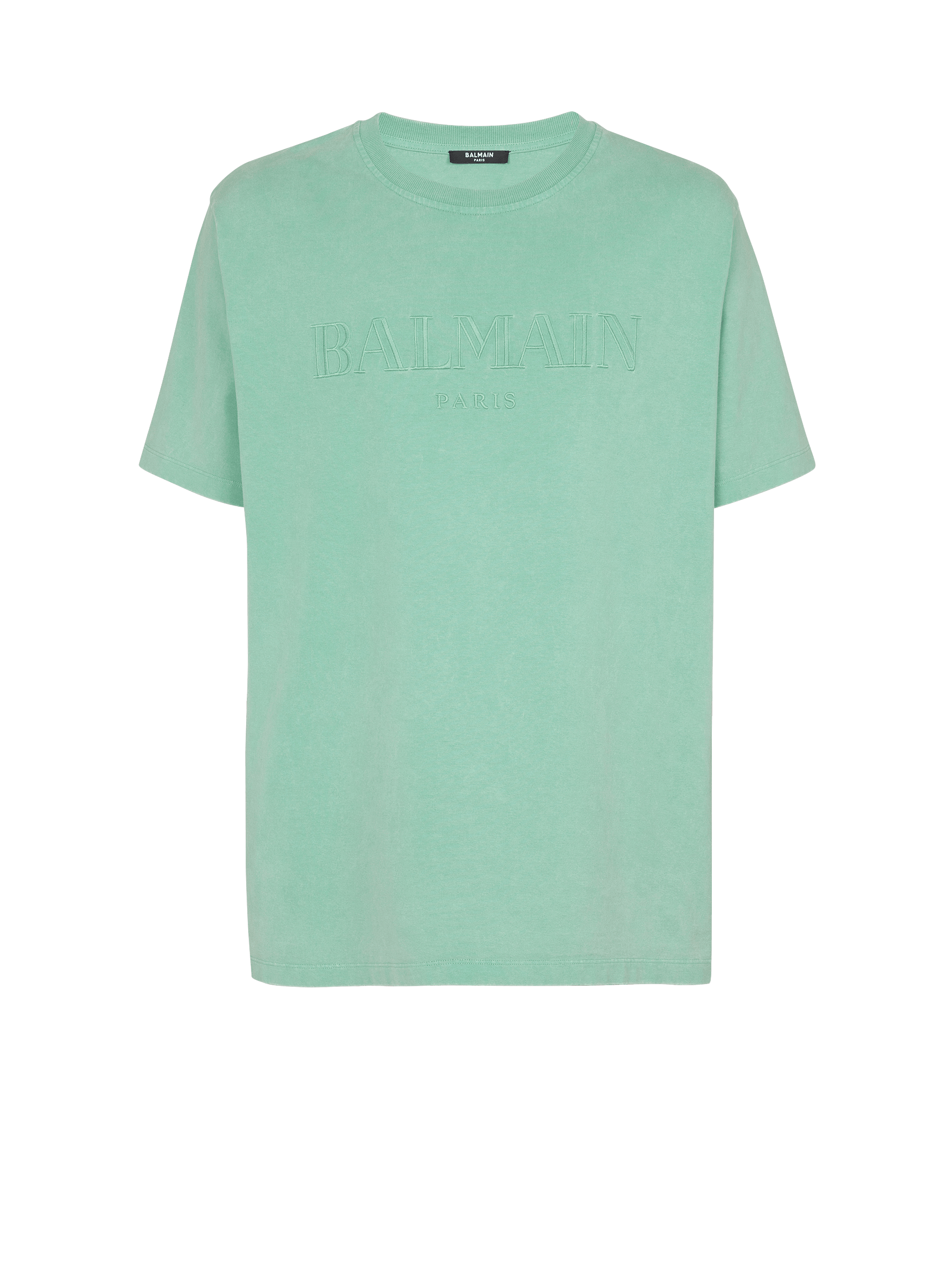 Loose T-shirt with vintage Balmain embroidery