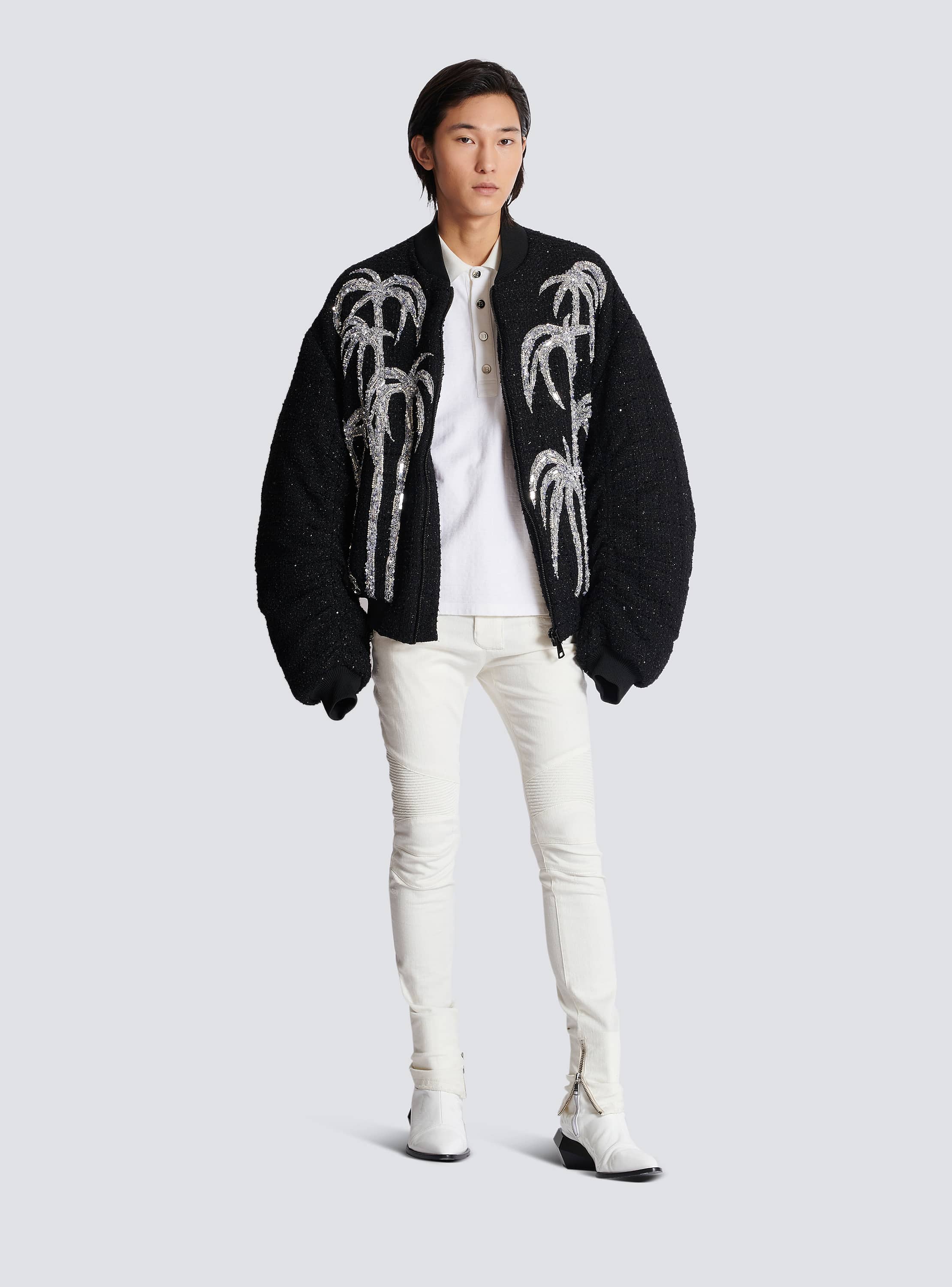 Cotton piqué polo white - Men | BALMAIN