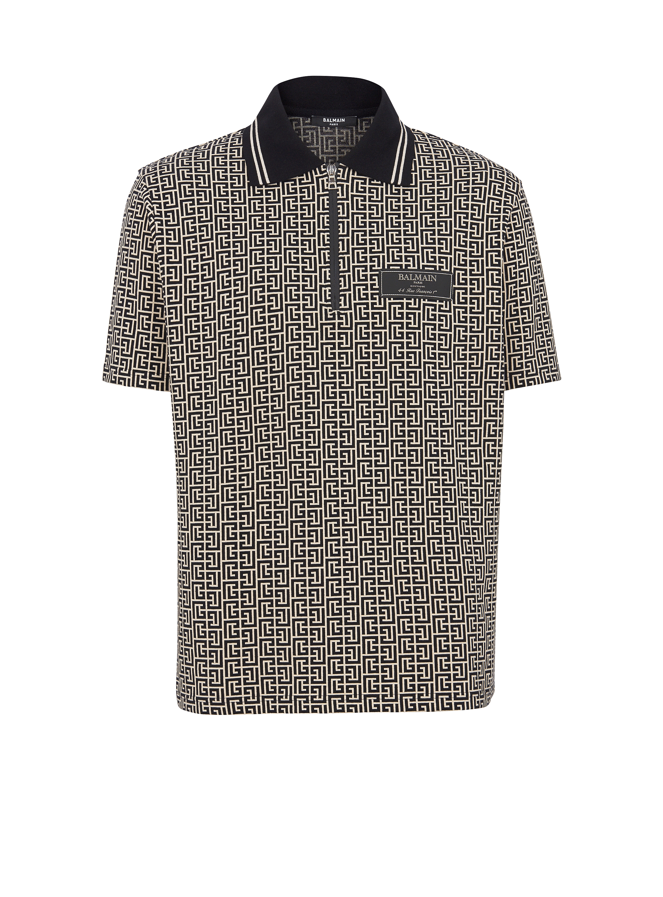 PB Labyrinth jacquard polo shirt