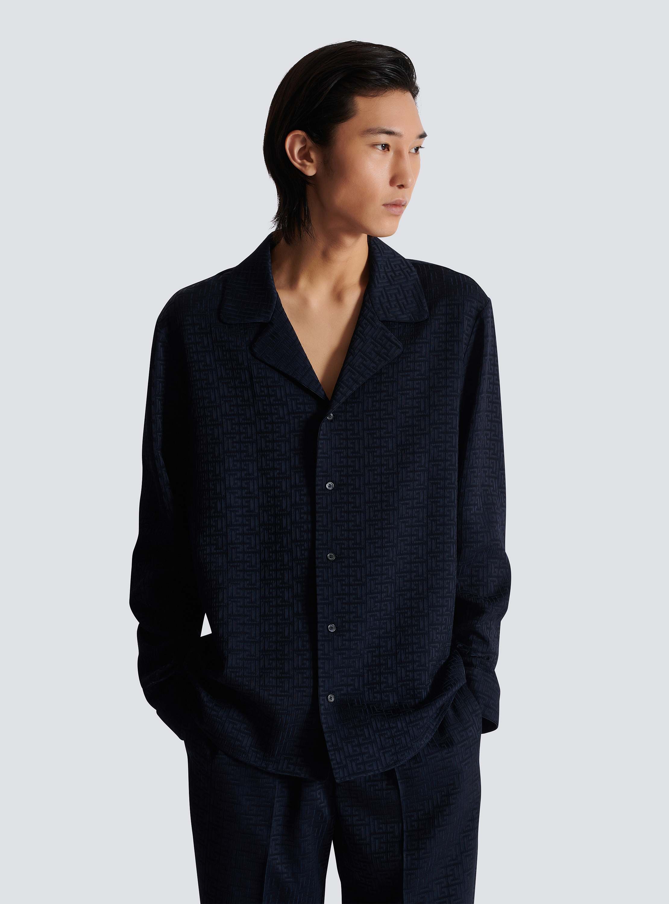PB Labyrinth jacquard pyjama shirt - Men | BALMAIN