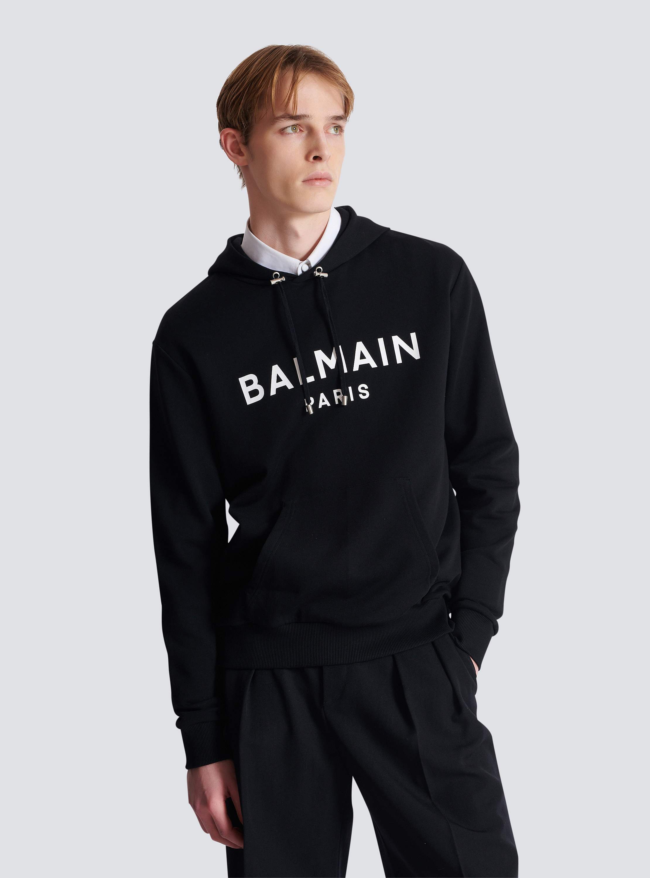 Balmain Paris printed sweatshirt black - Men | BALMAIN