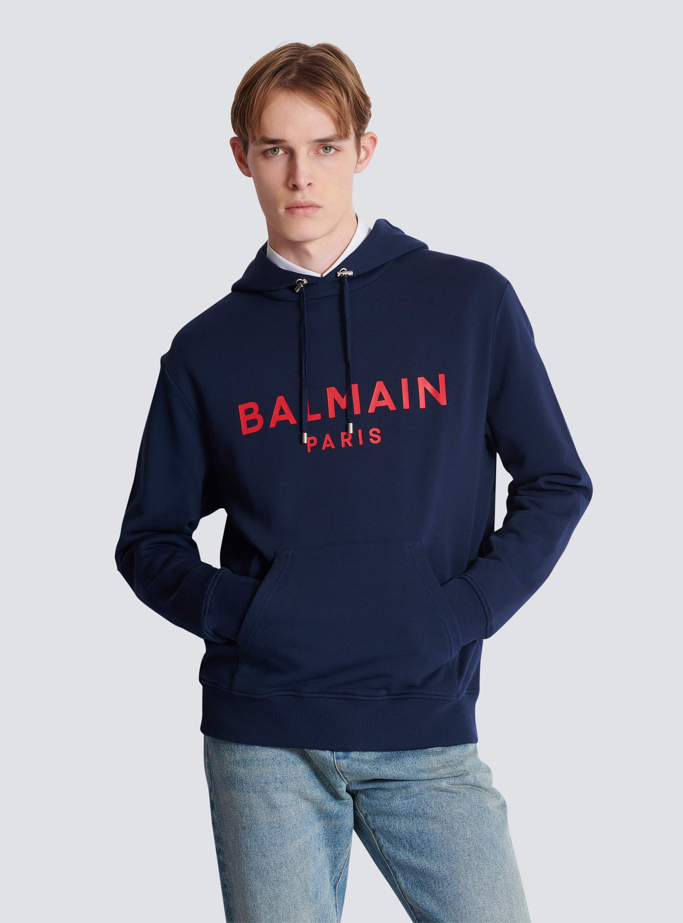 Printed Balmain Paris hoodie