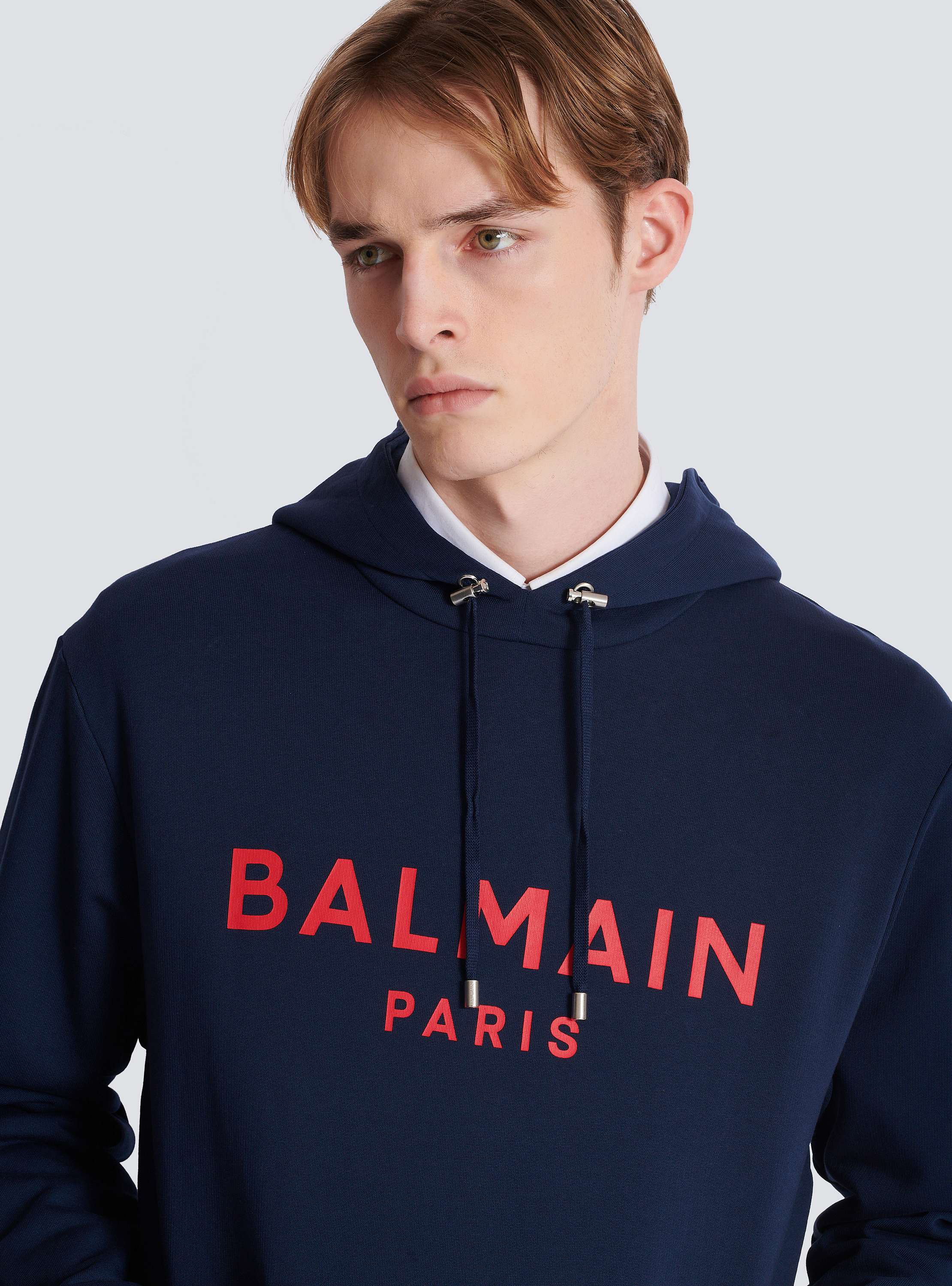 Printed Balmain Paris hoodie