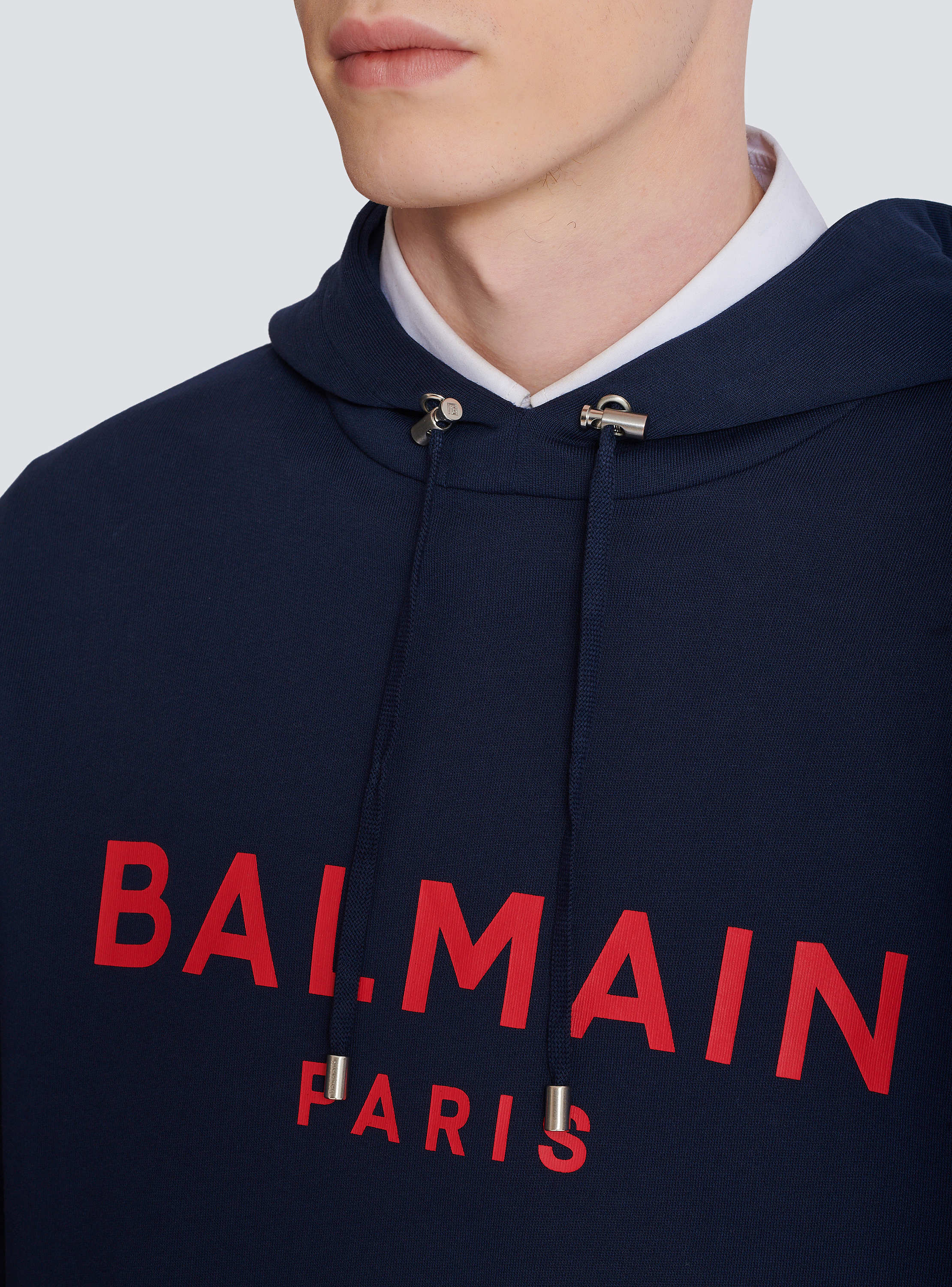 Printed Balmain Paris hoodie