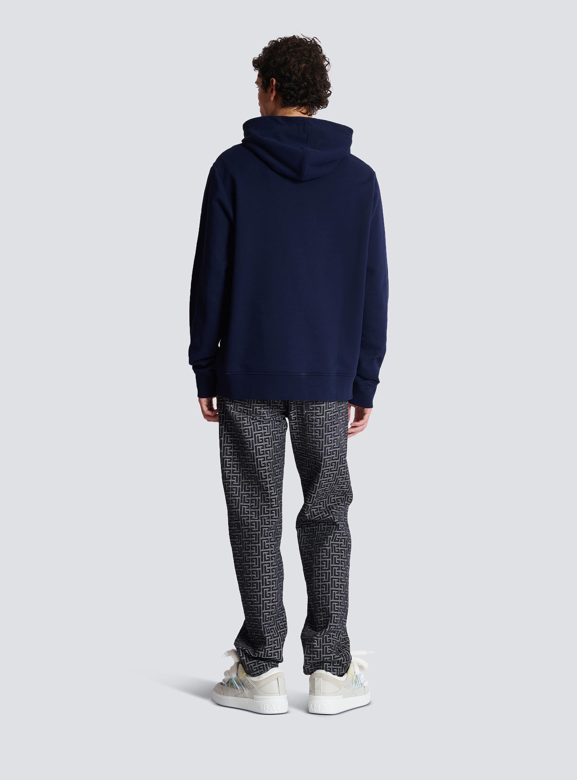 新品同様 Balmain Pierre hoodie BALMAIN | Men - navy トップス