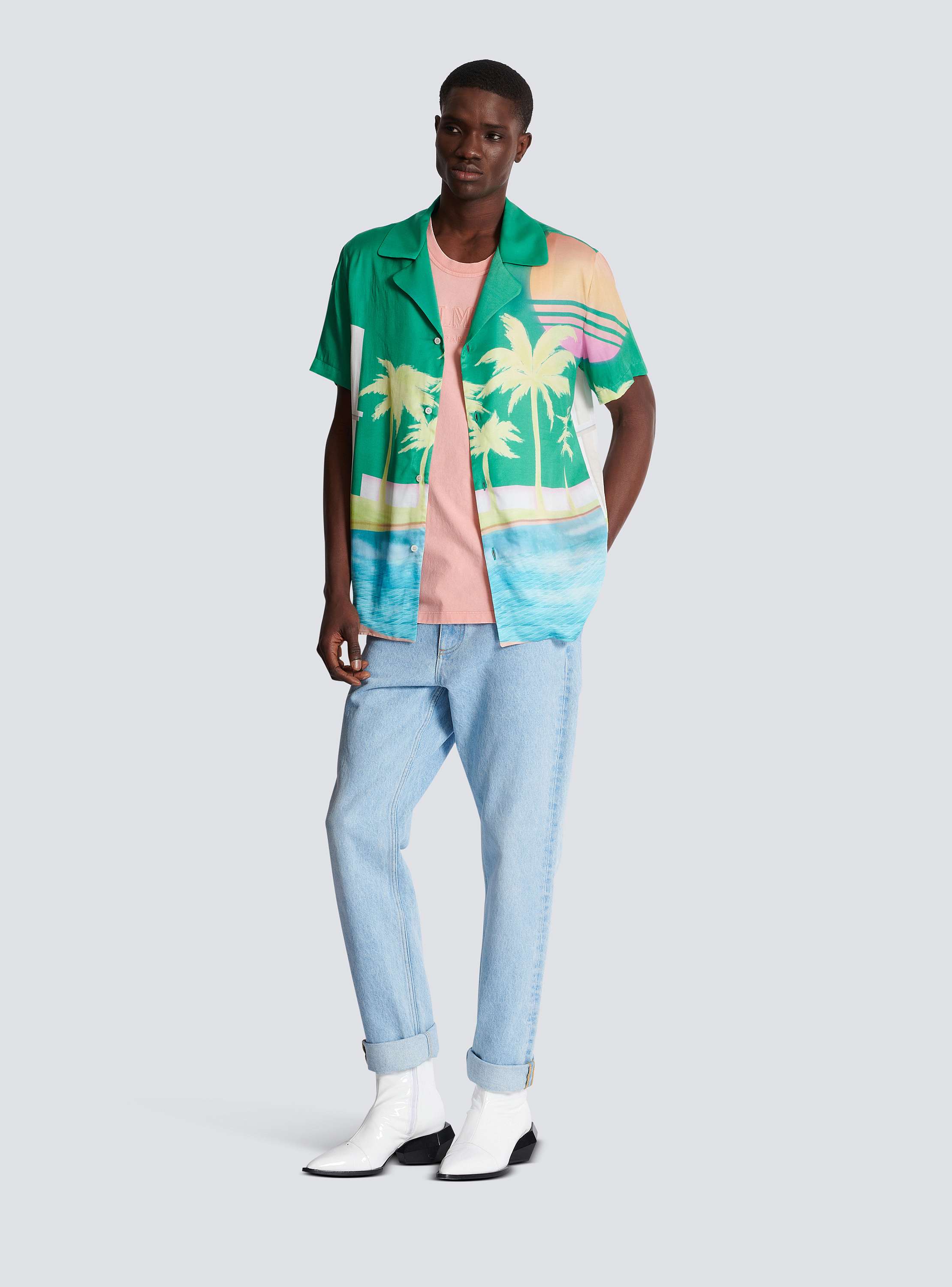 ライトブルーデニム レギュラージーンズ - Men | BALMAIN