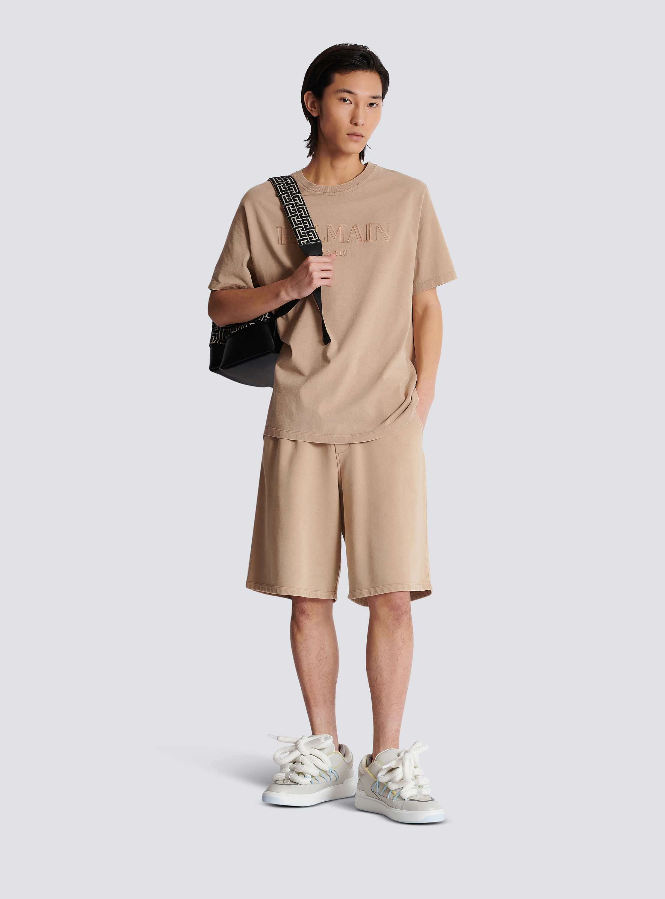 【関税＆送料込み】Balmain Bermuda Shorts Balmain - Shorts da mare in nylon nero - The Corner