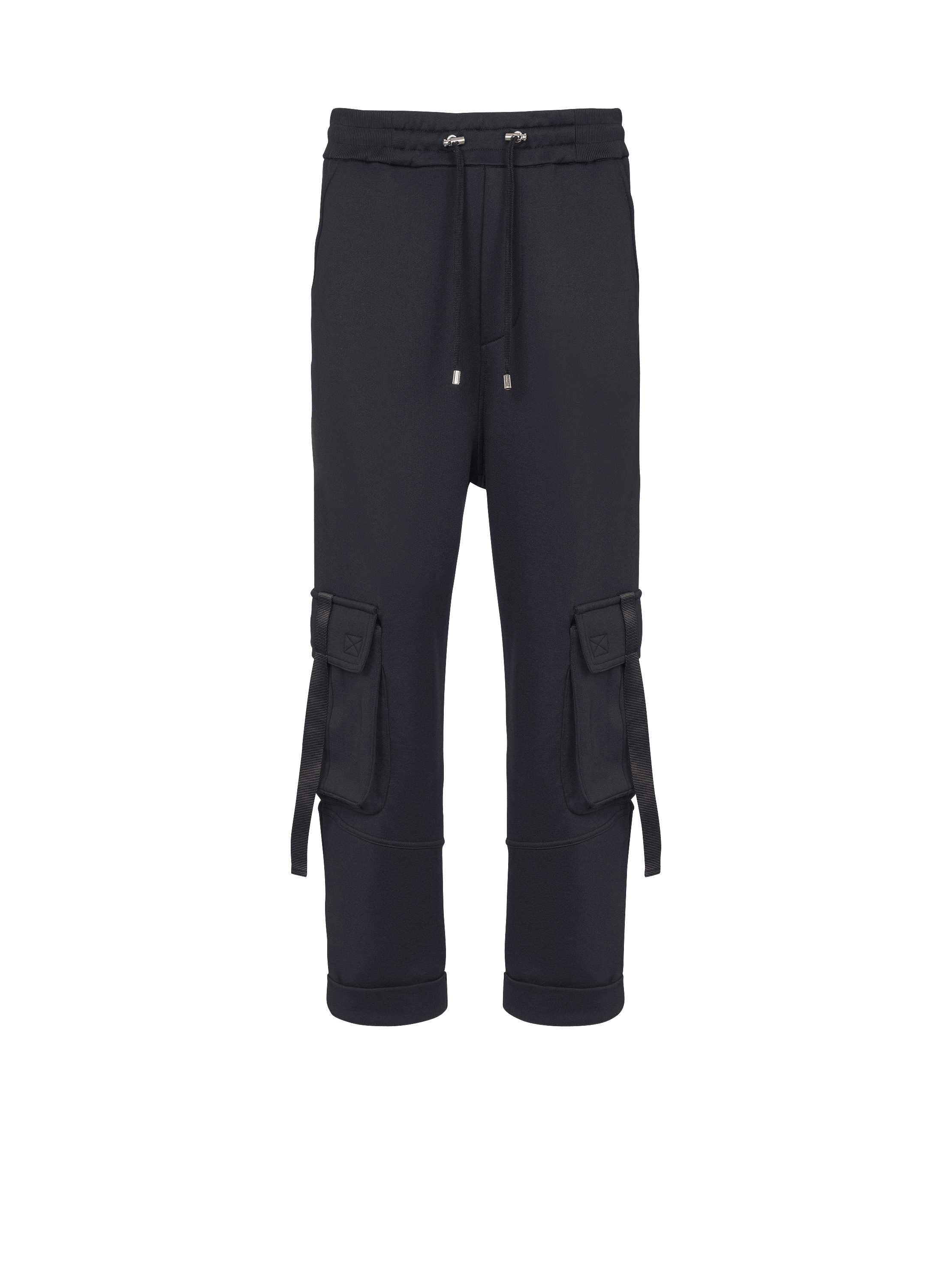 Silver Balmain Vintage Cargo Sweatpants