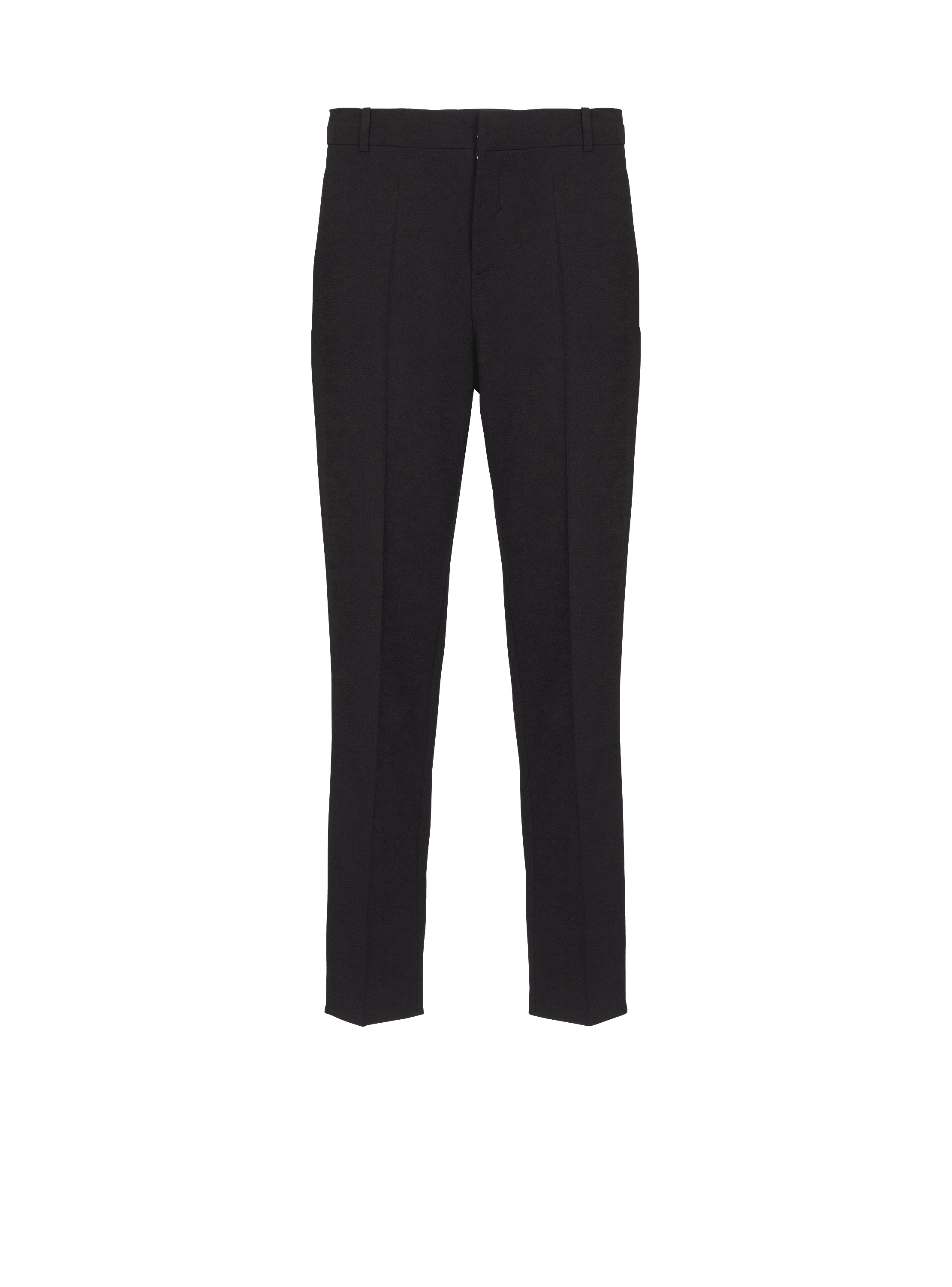 Double wool crepe trousers