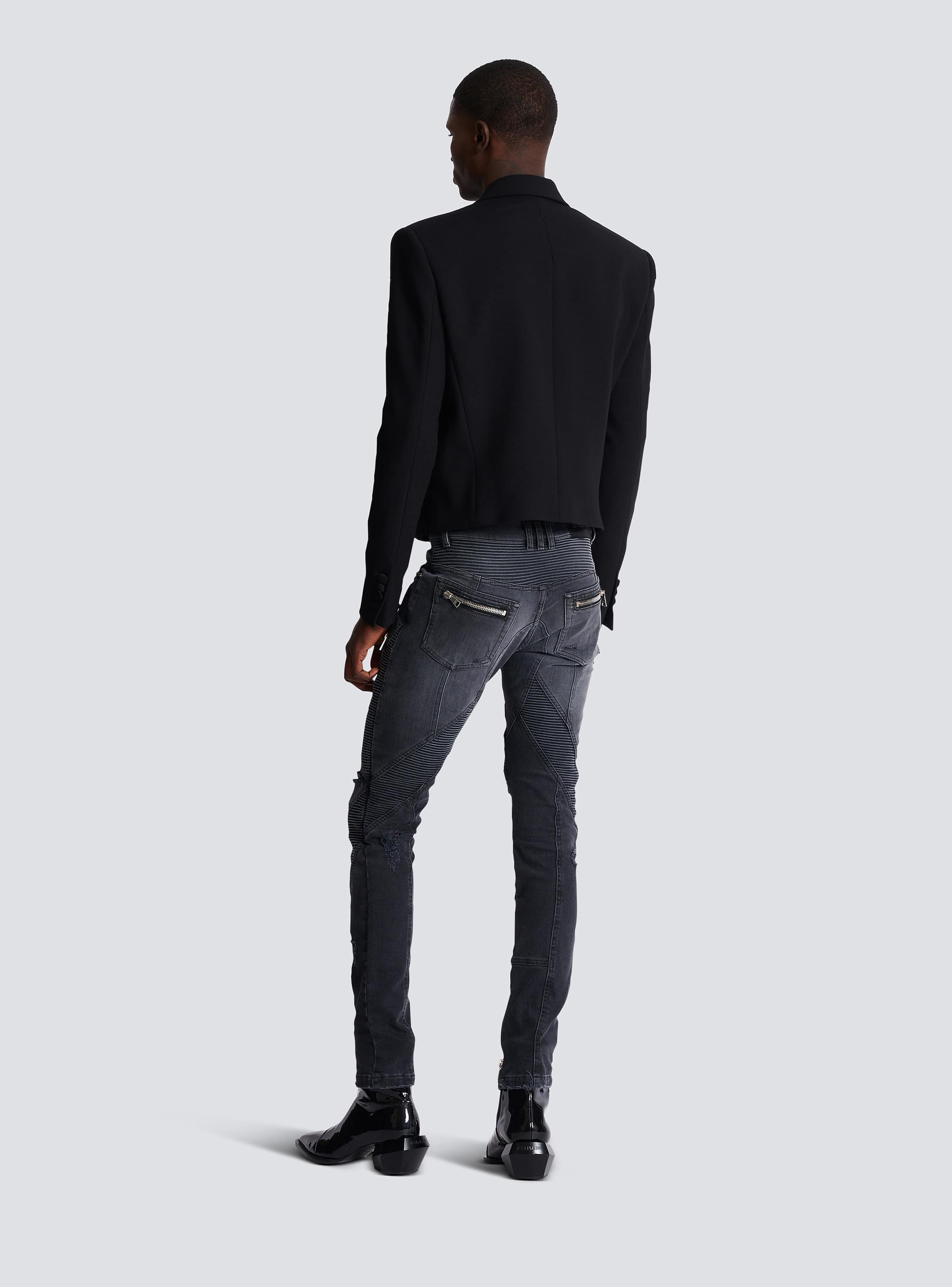 ダブルクレープ スペンサージャケット - Men | BALMAIN