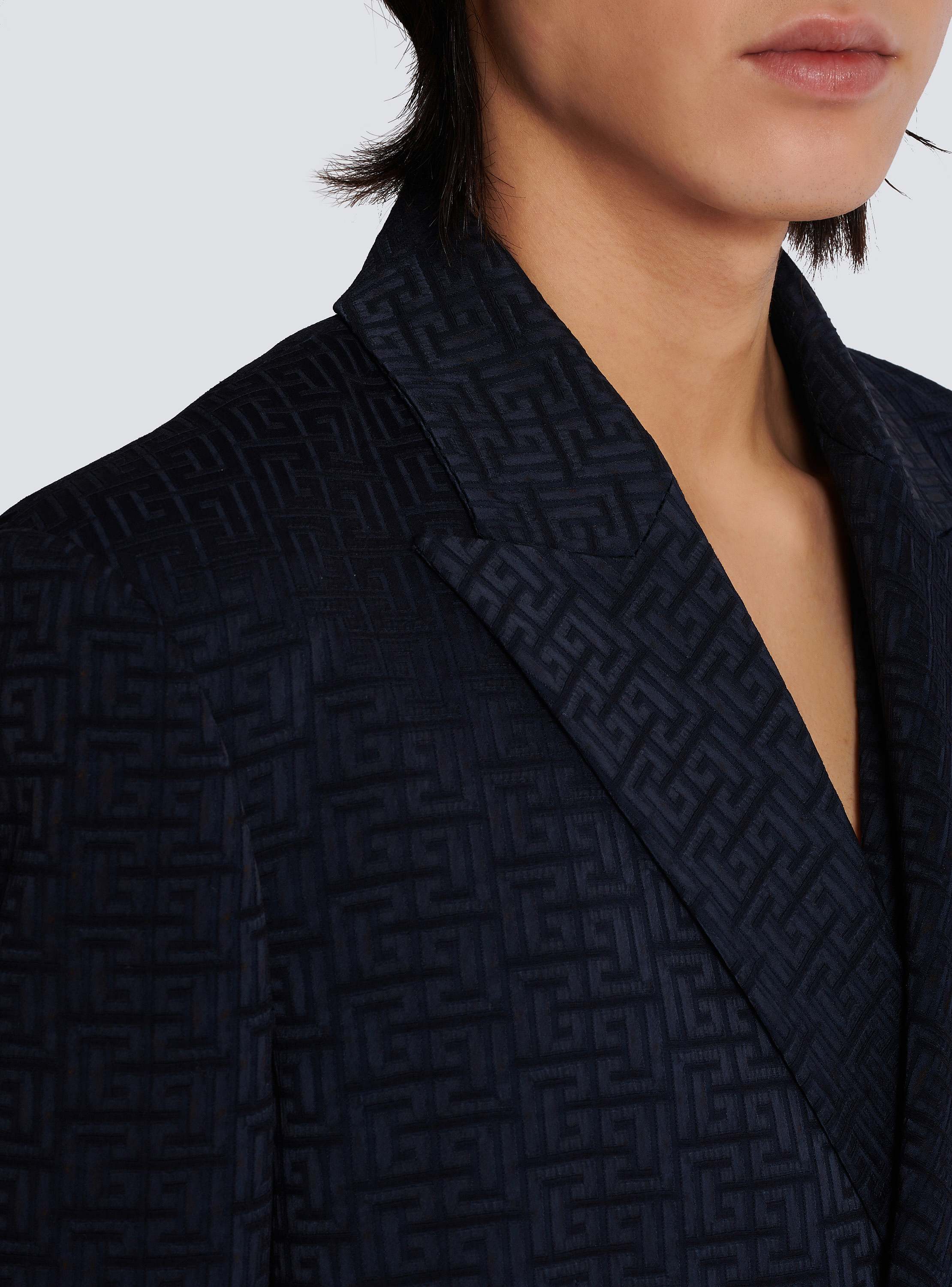 PB Labyrinth satin jacquard blazer - Men | BALMAIN