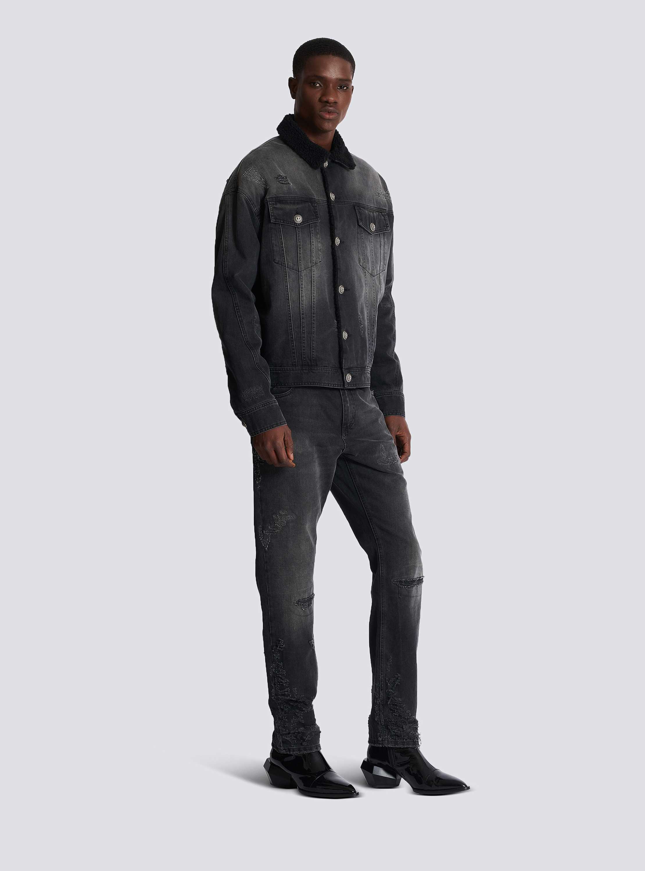 Faded denim jacket - Men | BALMAIN