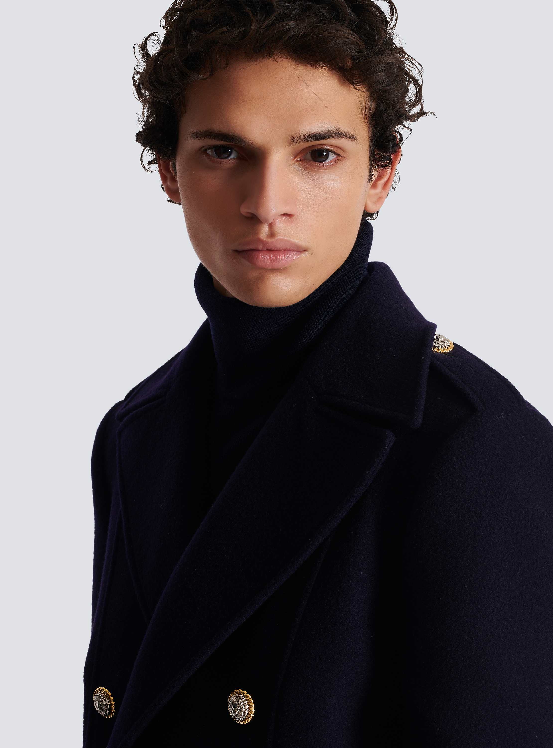 ダブルフェルテッドウール コート - Men | BALMAIN ダブルフェルテッドウール コート - Men | BALMAIN