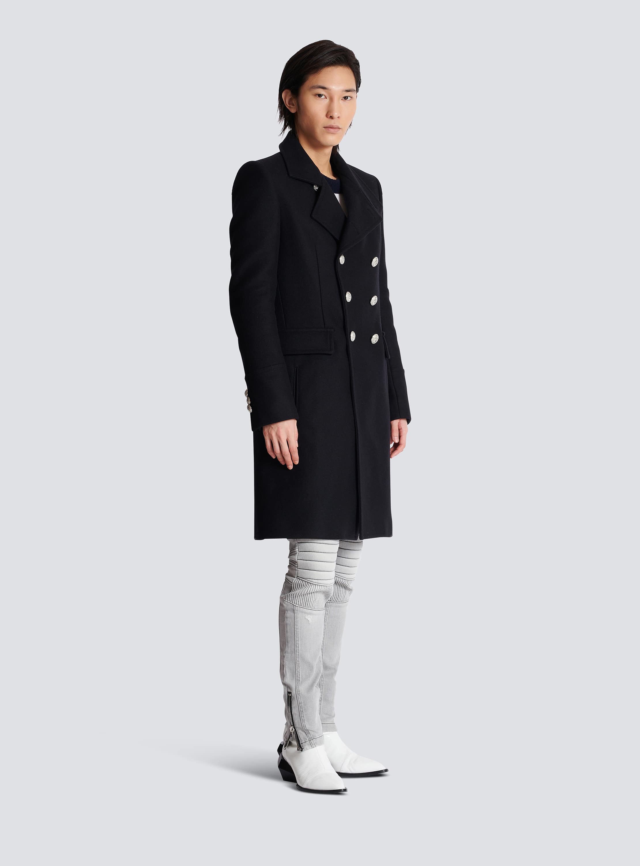 バージンウール オフィサーコート - Men | BALMAIN