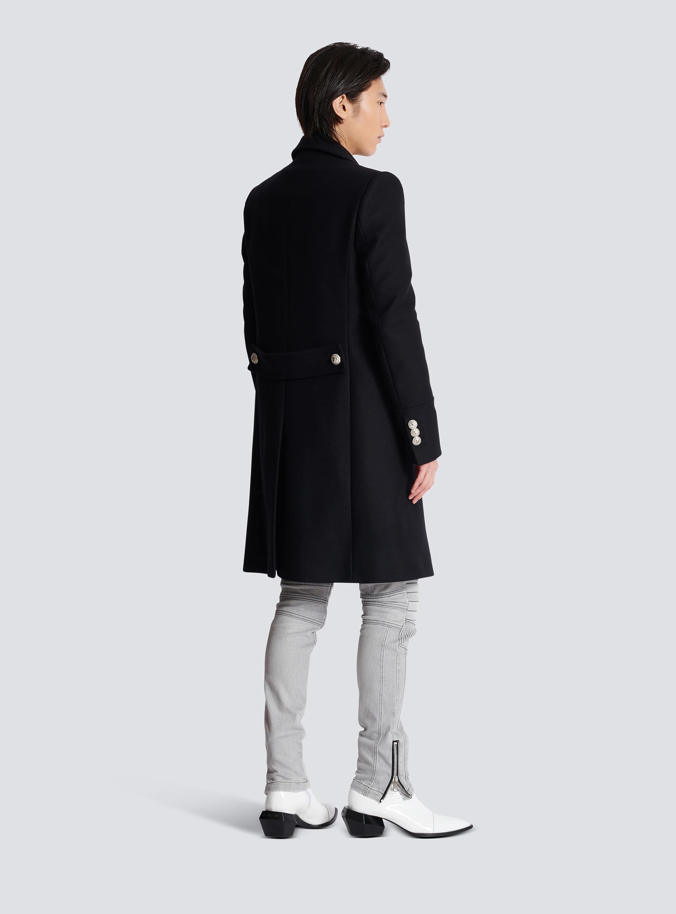 バージンウール オフィサーコート - Men | BALMAIN バージンウール オフィサーコート - Men | BALMAIN