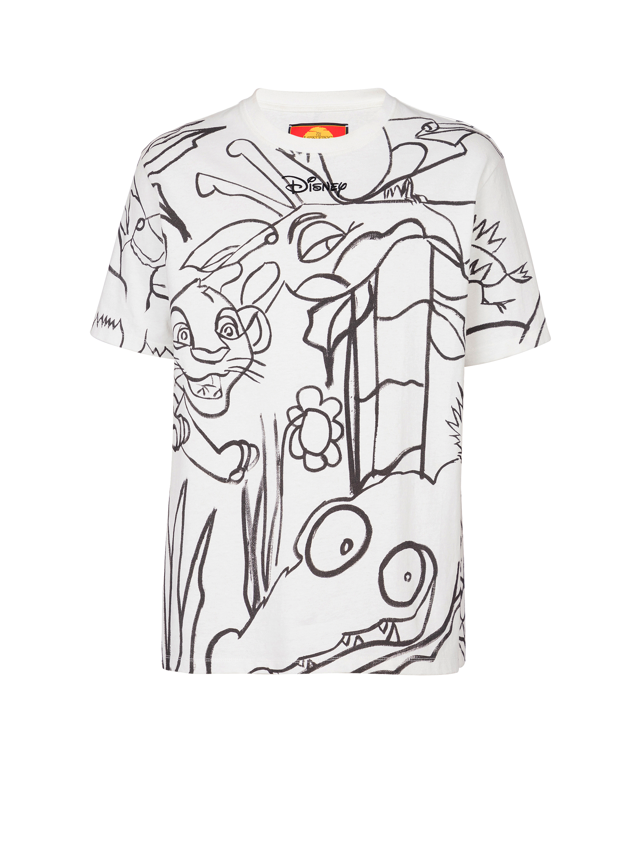 Disney x Balmain: The Lion King - Relaxed T-shirt with Enfant Précoce print
