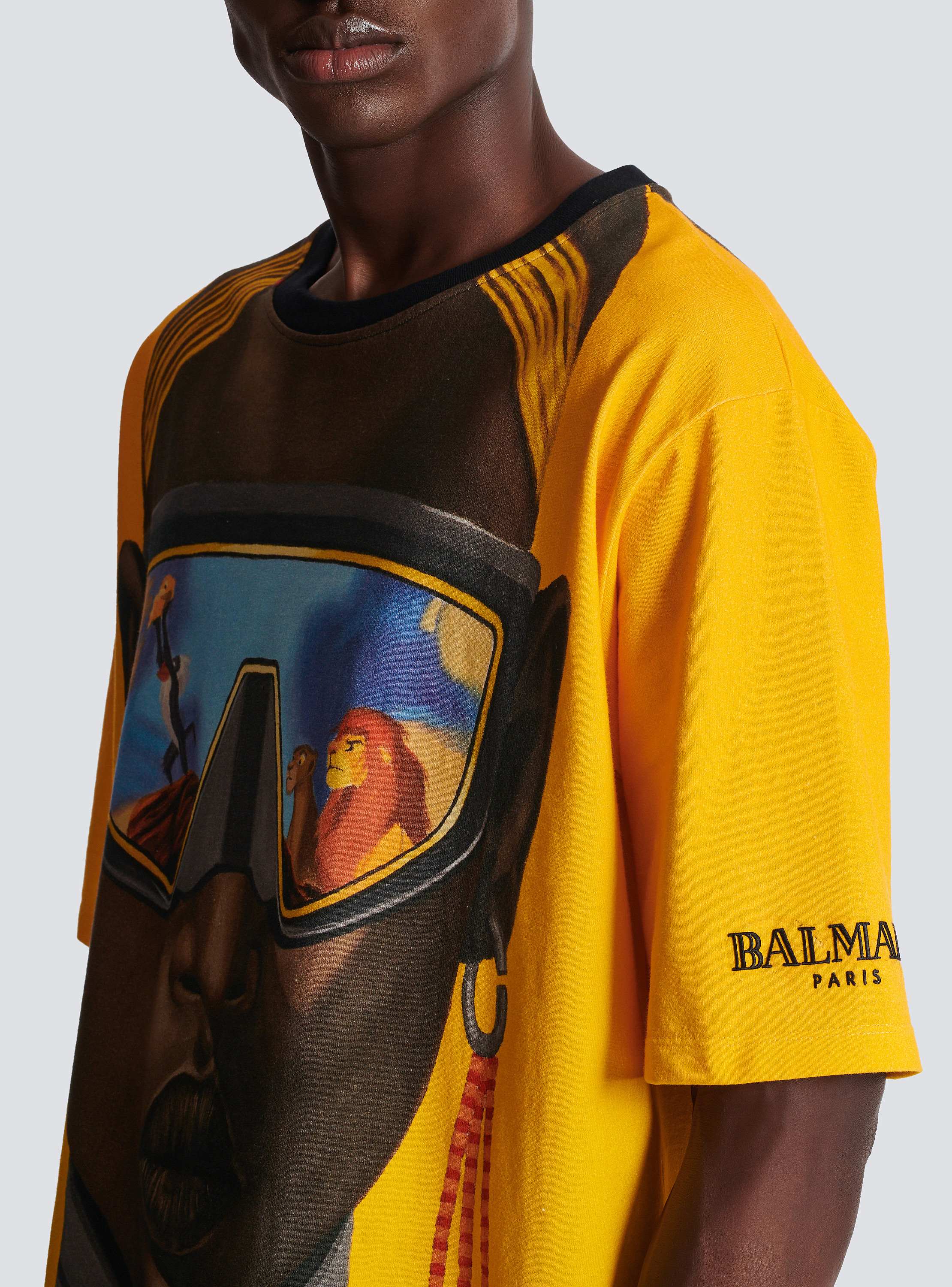 Tシャツ・カットソー Balmain \"The Lion King\" t-shirt Yellow Balmain x Disney The Lion King T-shirt | Yellow | FARFETCH