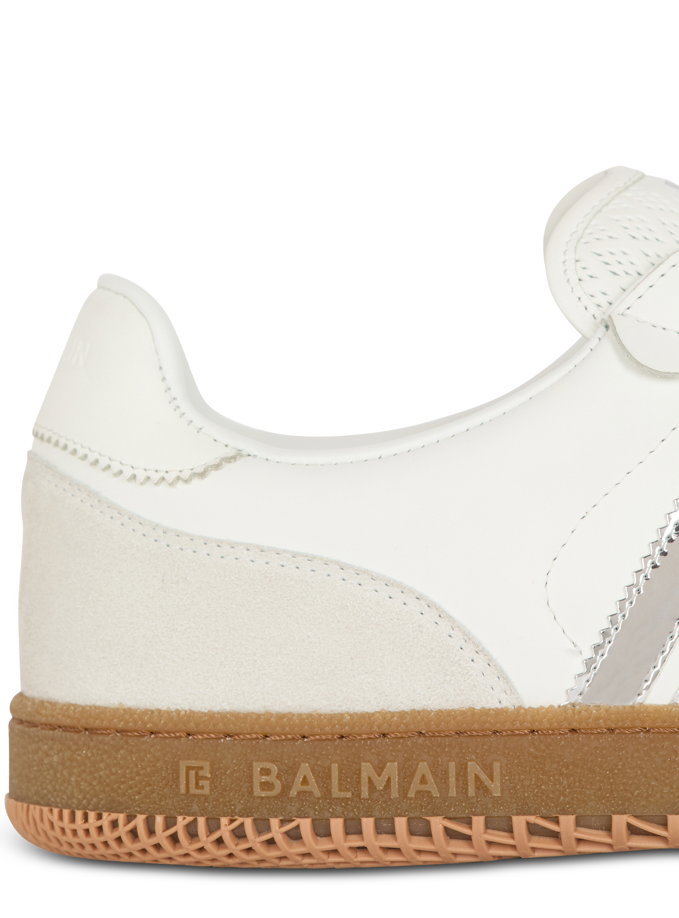スニーカー BALMAIN Men Sneakers DM0VI360LKSS GHB white Calfskin Balmain Swan trainers white - Men | BALMAIN