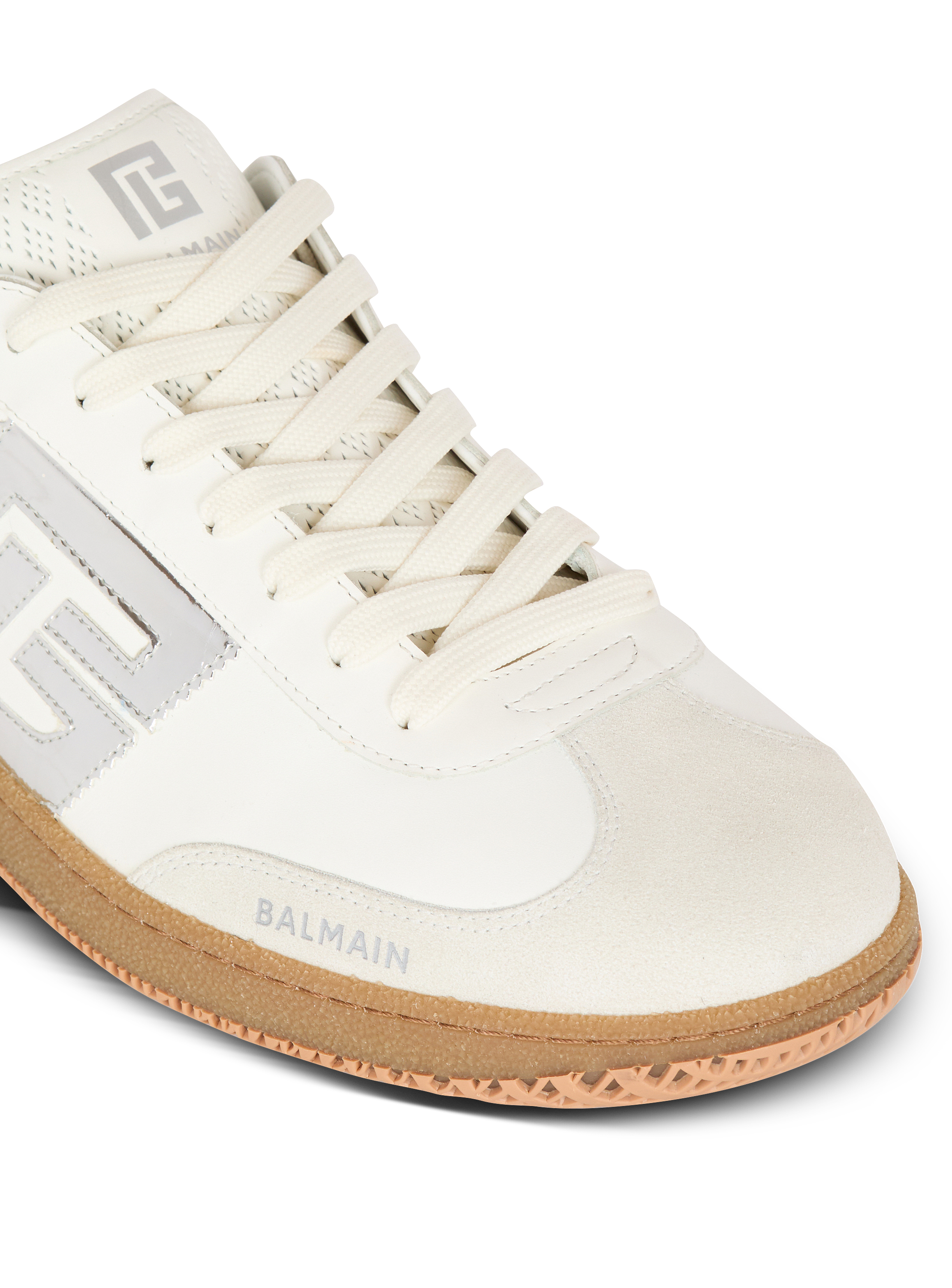 スニーカー BALMAIN Men Sneakers DM0VI360LTVSGAC White Suede Balmain Swan trainers - Men | BALMAIN