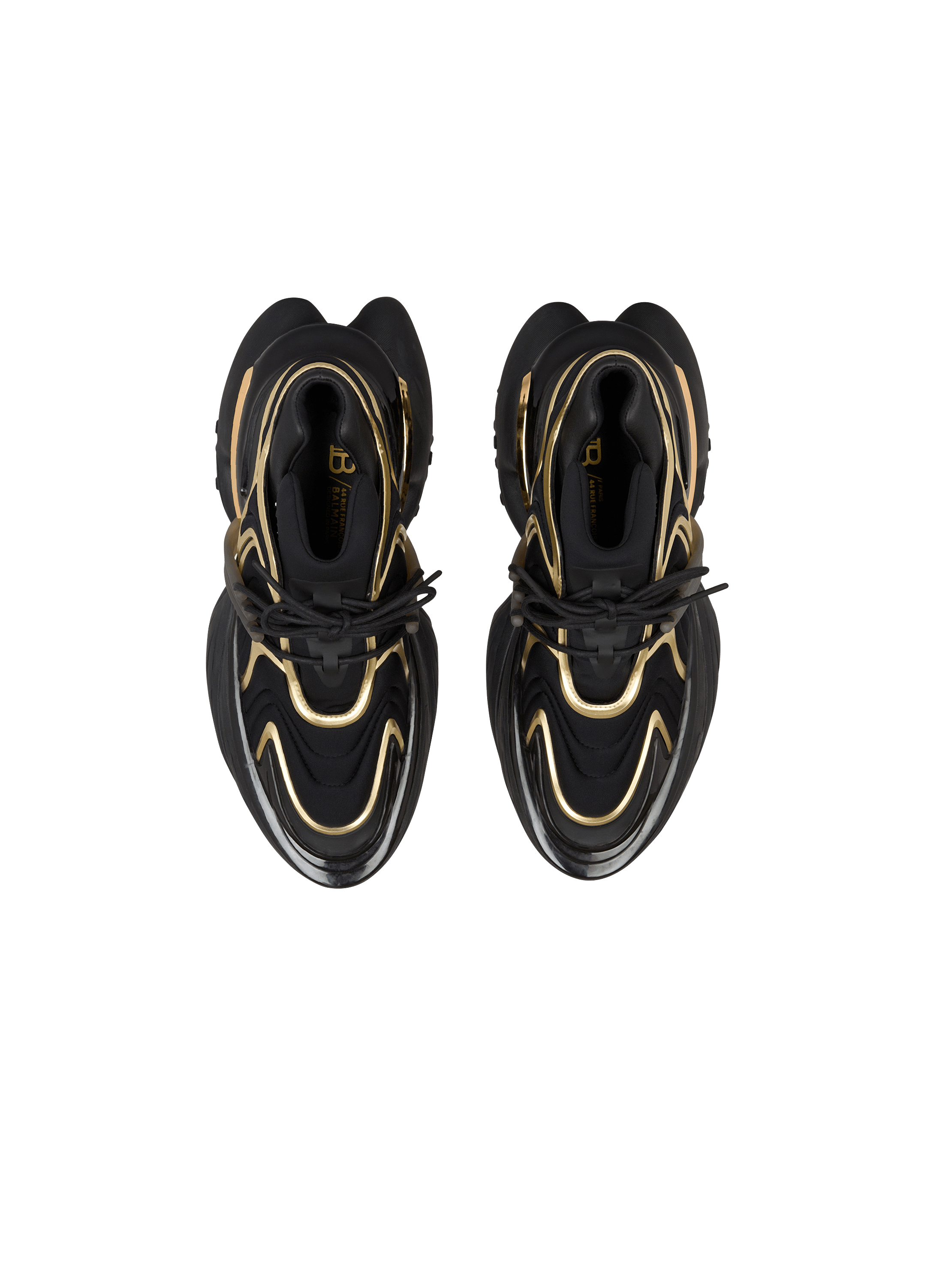 Unicorn Wave trainers in neoprene and calfskin black - Men
