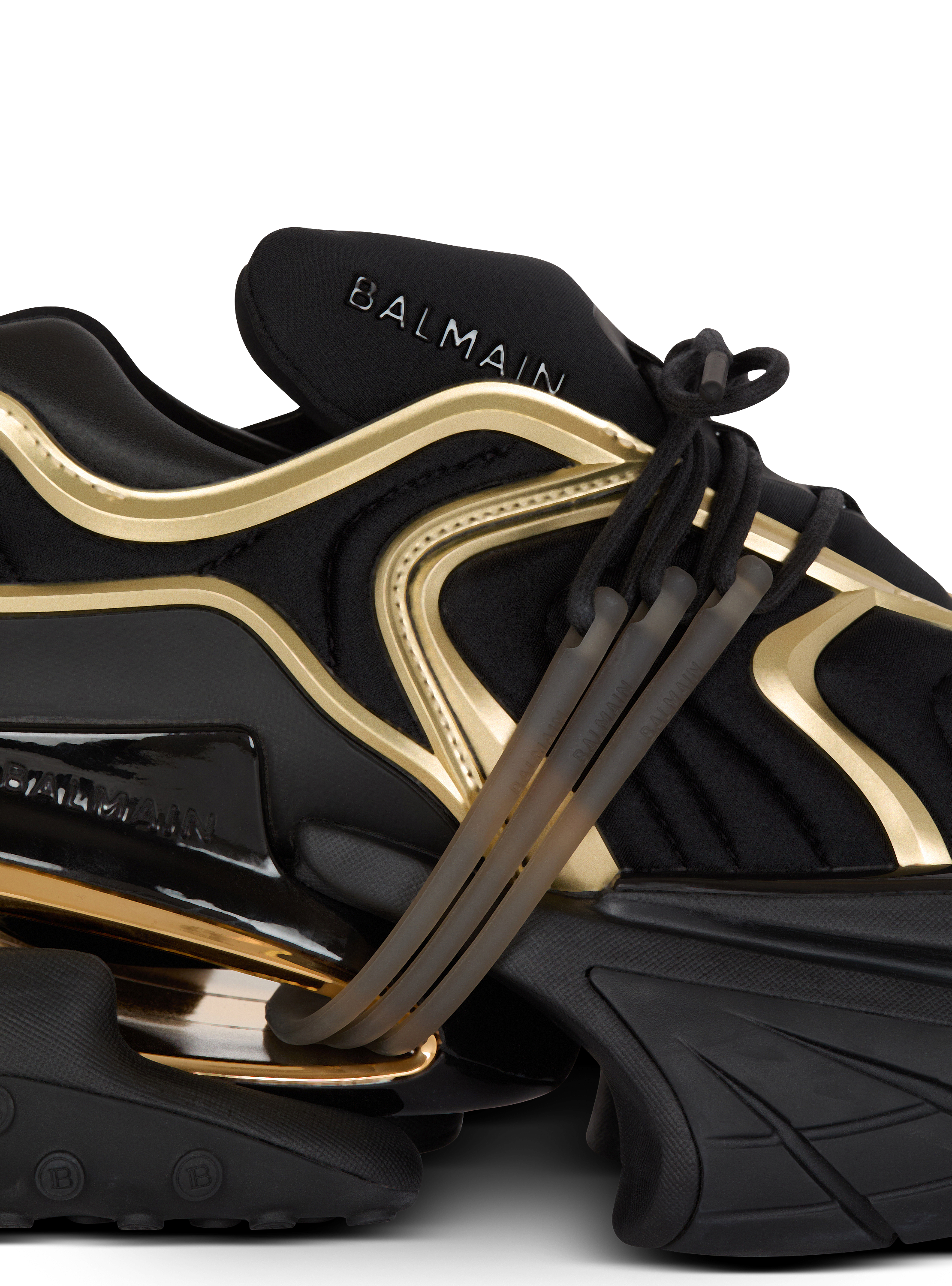 Unicorn Wave trainers in neoprene and calfskin black - Men