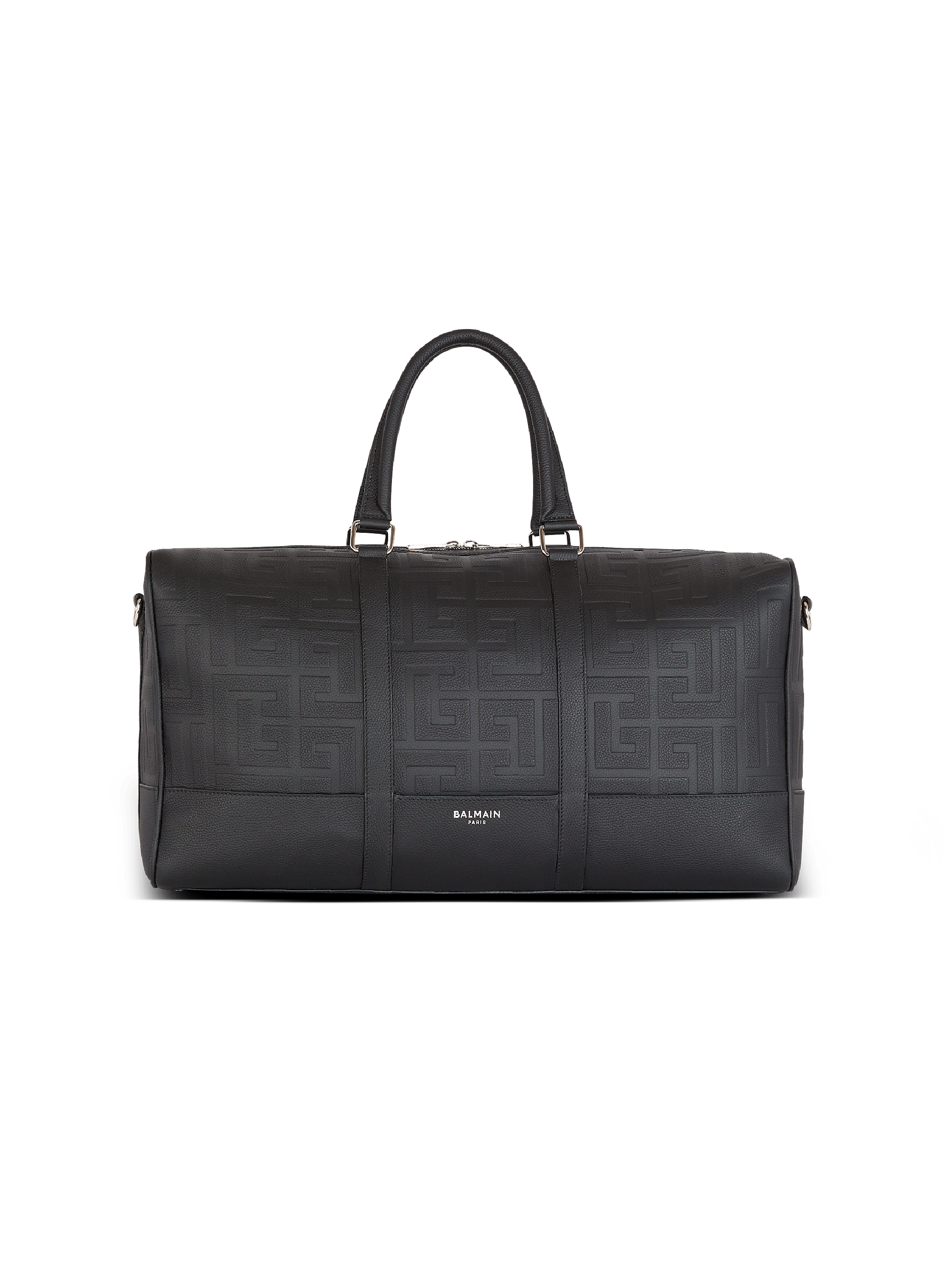 Travel bag in grained leather