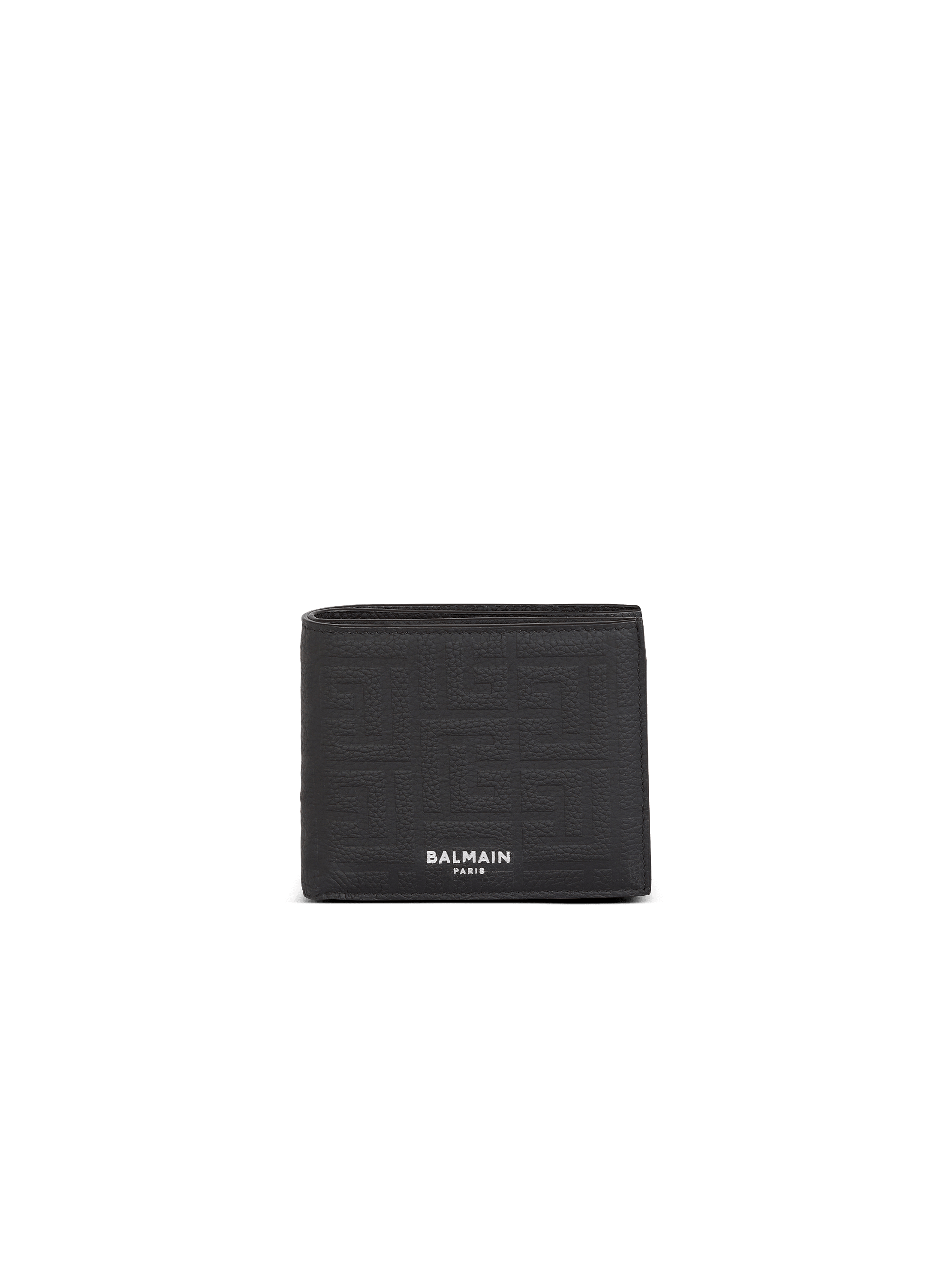 Leather flap wallet