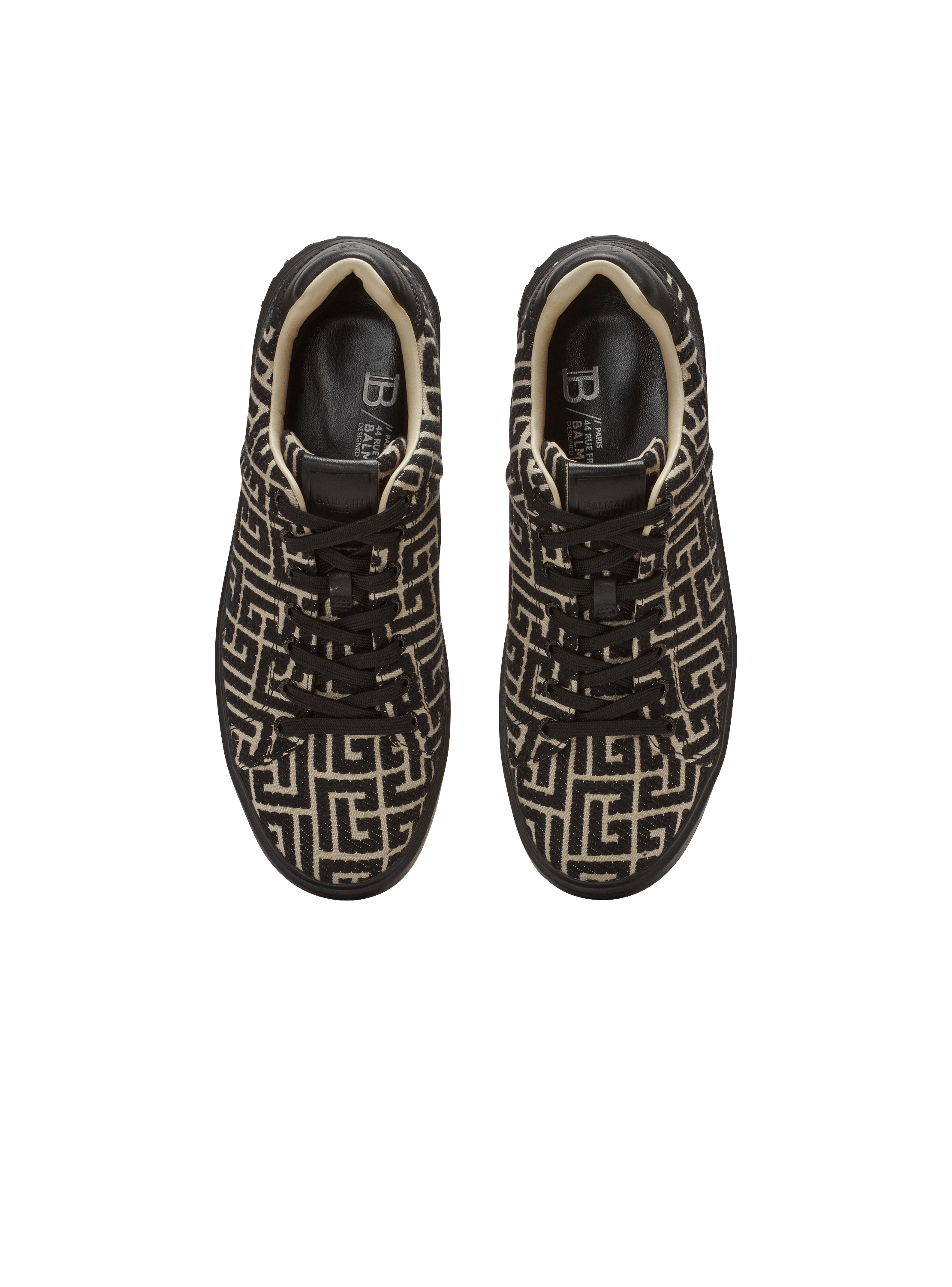 B-Court trainers with jacquard monogram - Men | BALMAIN