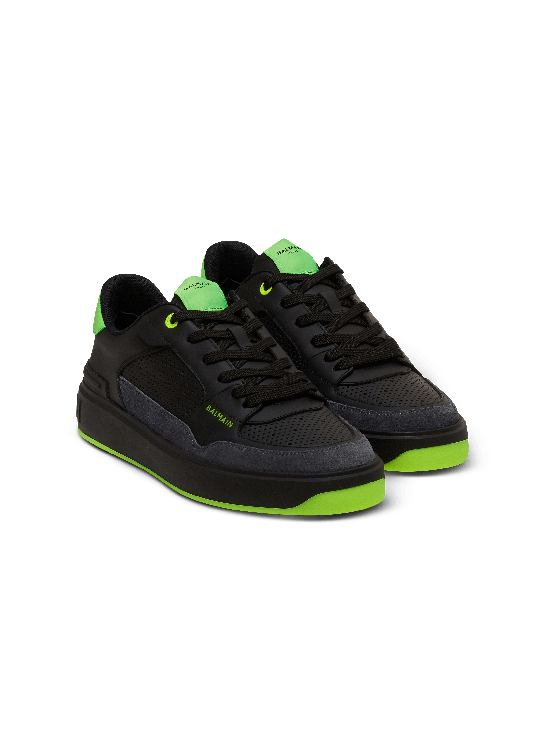B-Court Flip sneakers in calfskin and suede black - Men