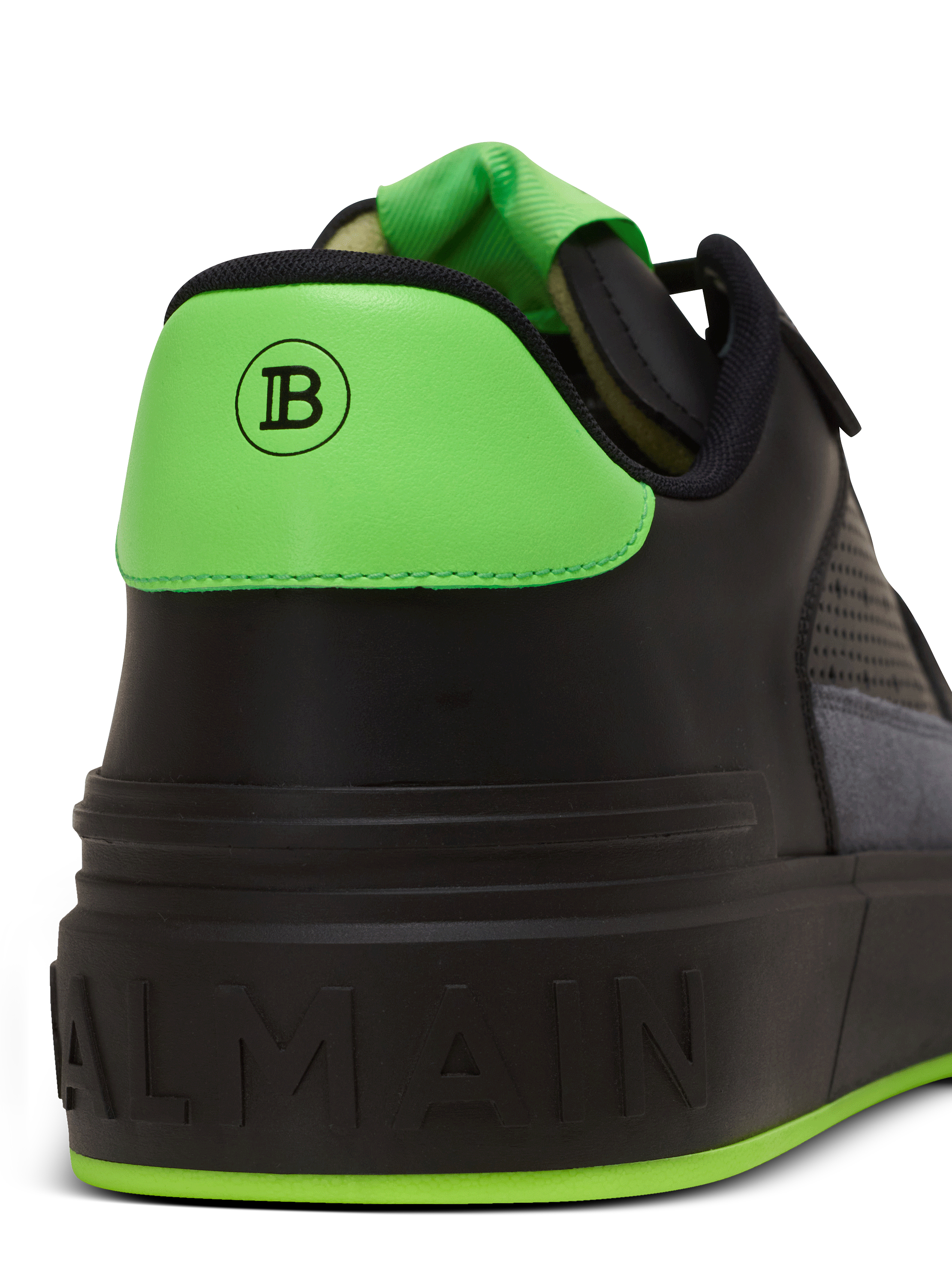 B-Court Flip sneakers in calfskin and suede - Men | BALMAIN