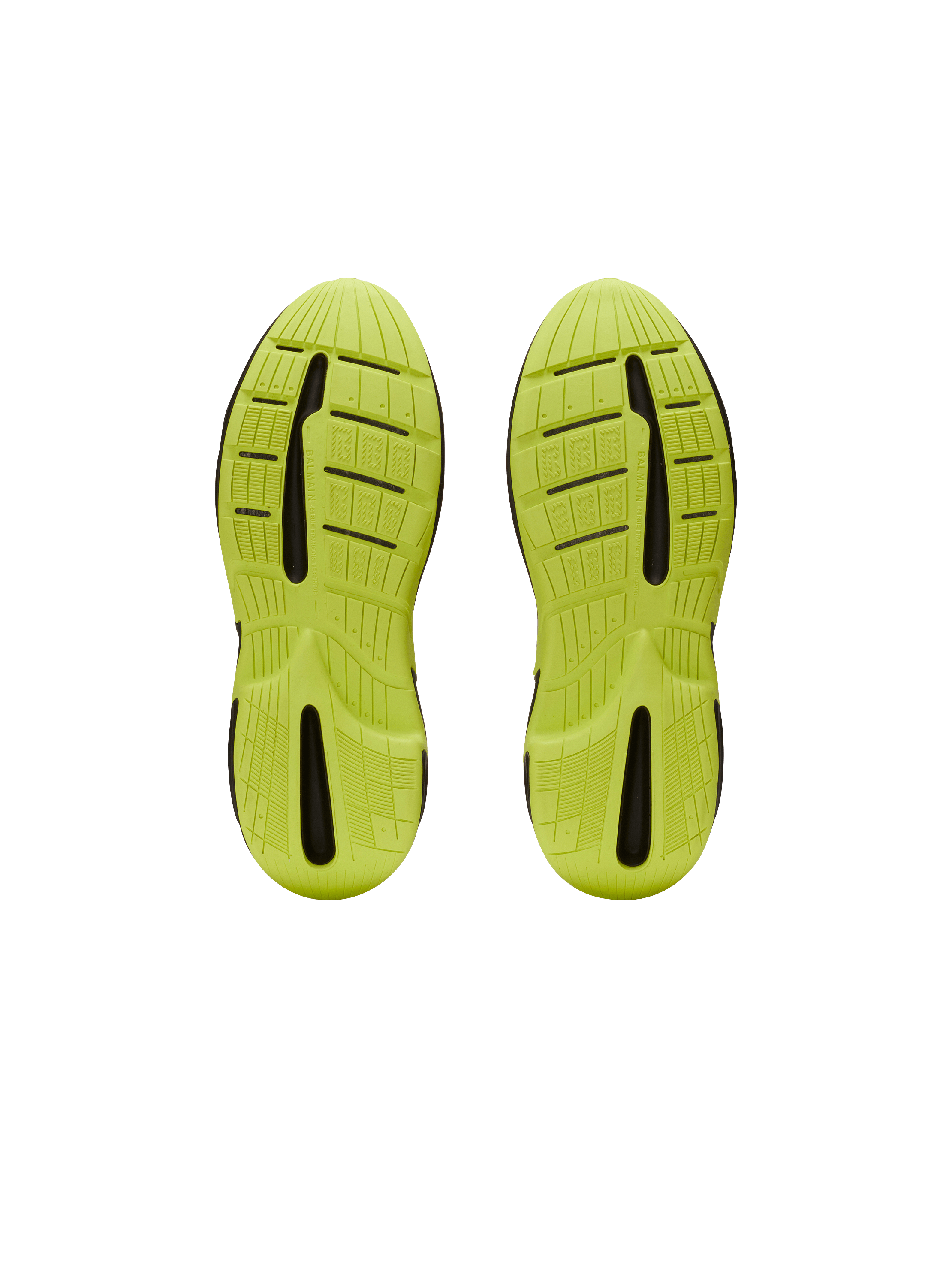Run-Row leather and nylon sneakers black - Men | BALMAIN