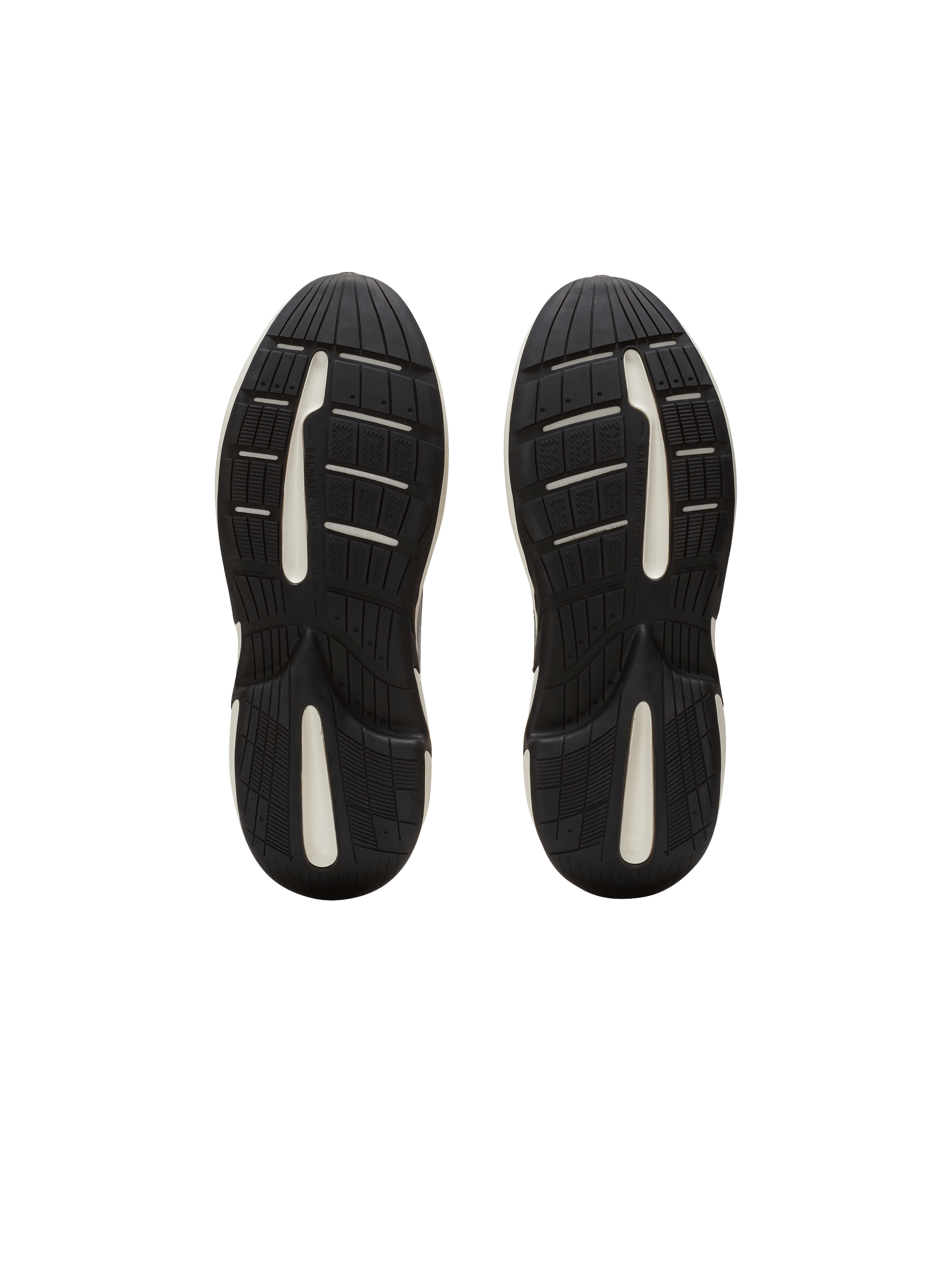 【Balmain】RUN ROW LEATHER & NYLON◆DM1VI355LNVY Run-Row leather and nylon sneakers multicolor - Men | BALMAIN