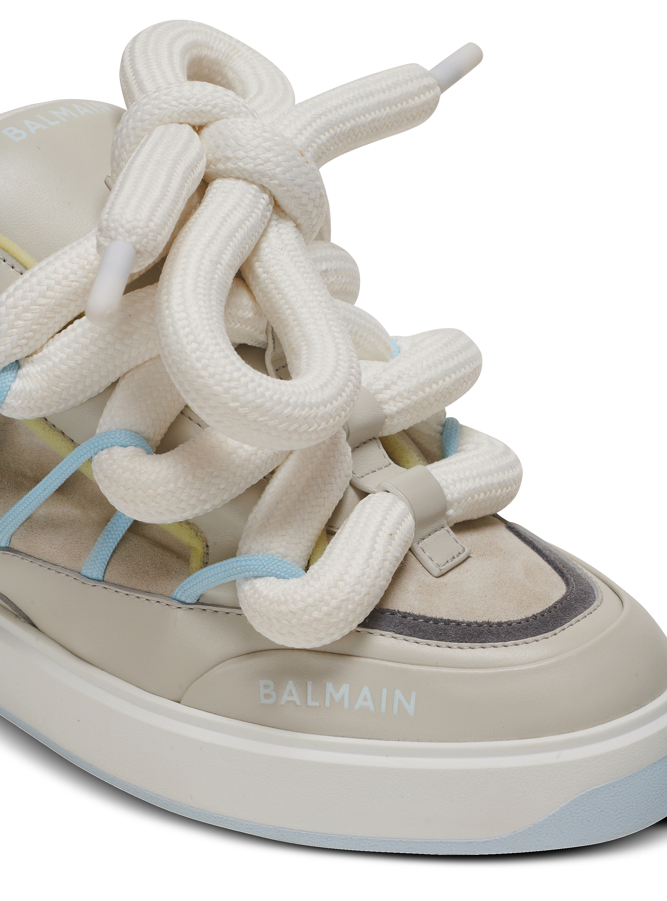 B-Court Puffy Skate sneakers in calfskin and suede grey B-Court Puffy Skate sneakers in calfskin and suede grey