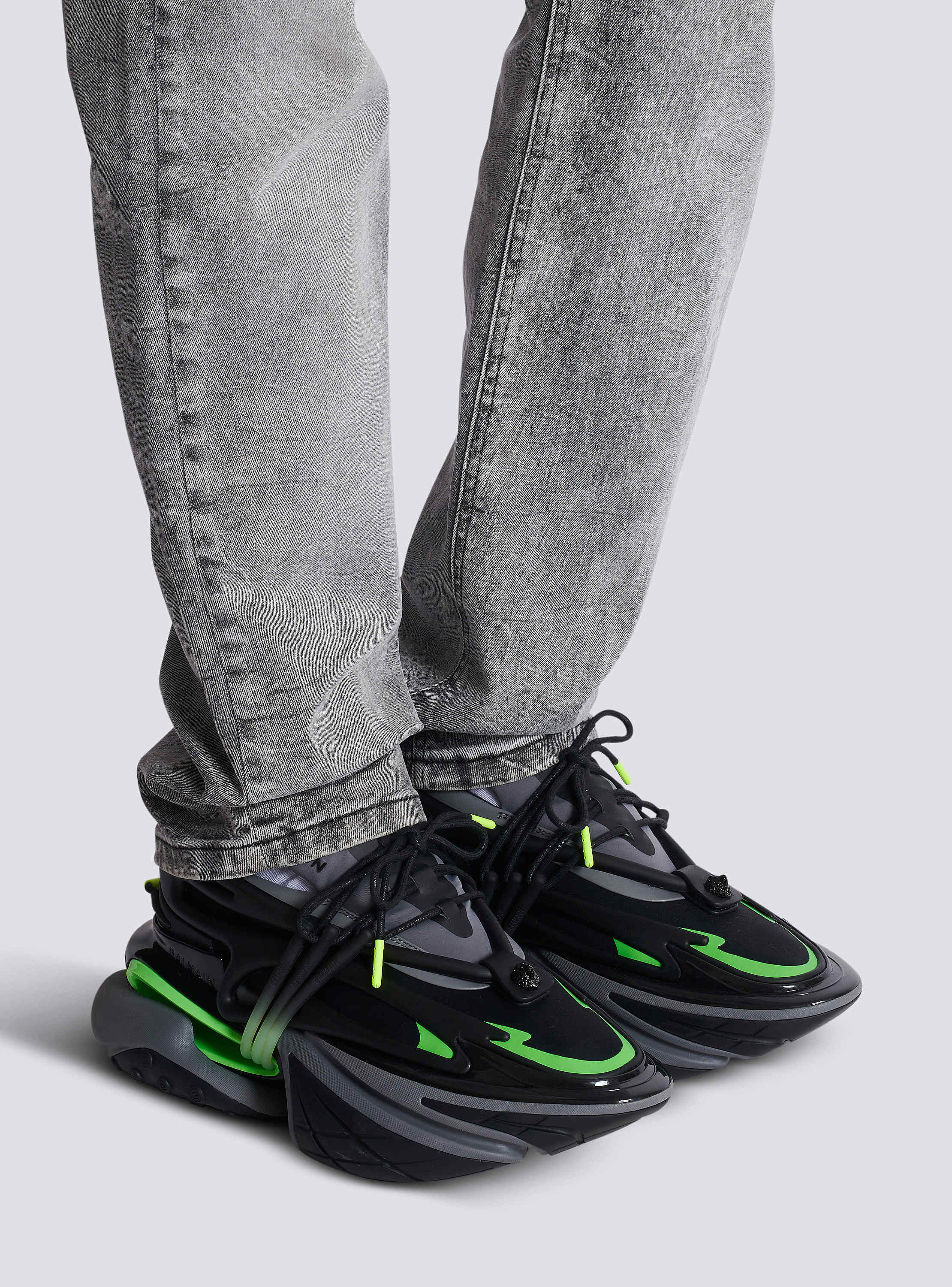 Unicorn Low sneakers in neoprene and calfskin - Men | BALMAIN