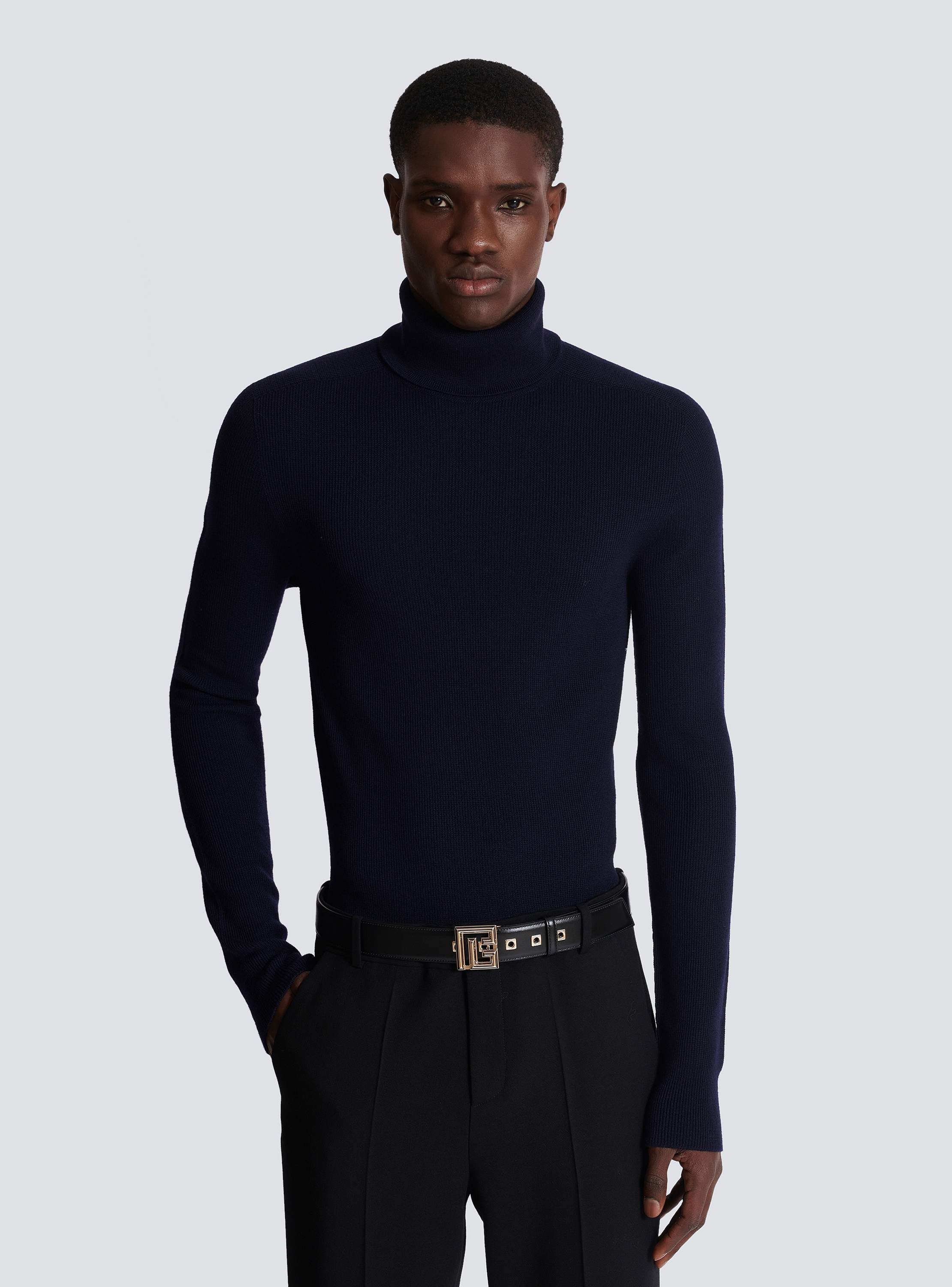 Leather P-Belt - Men | BALMAIN