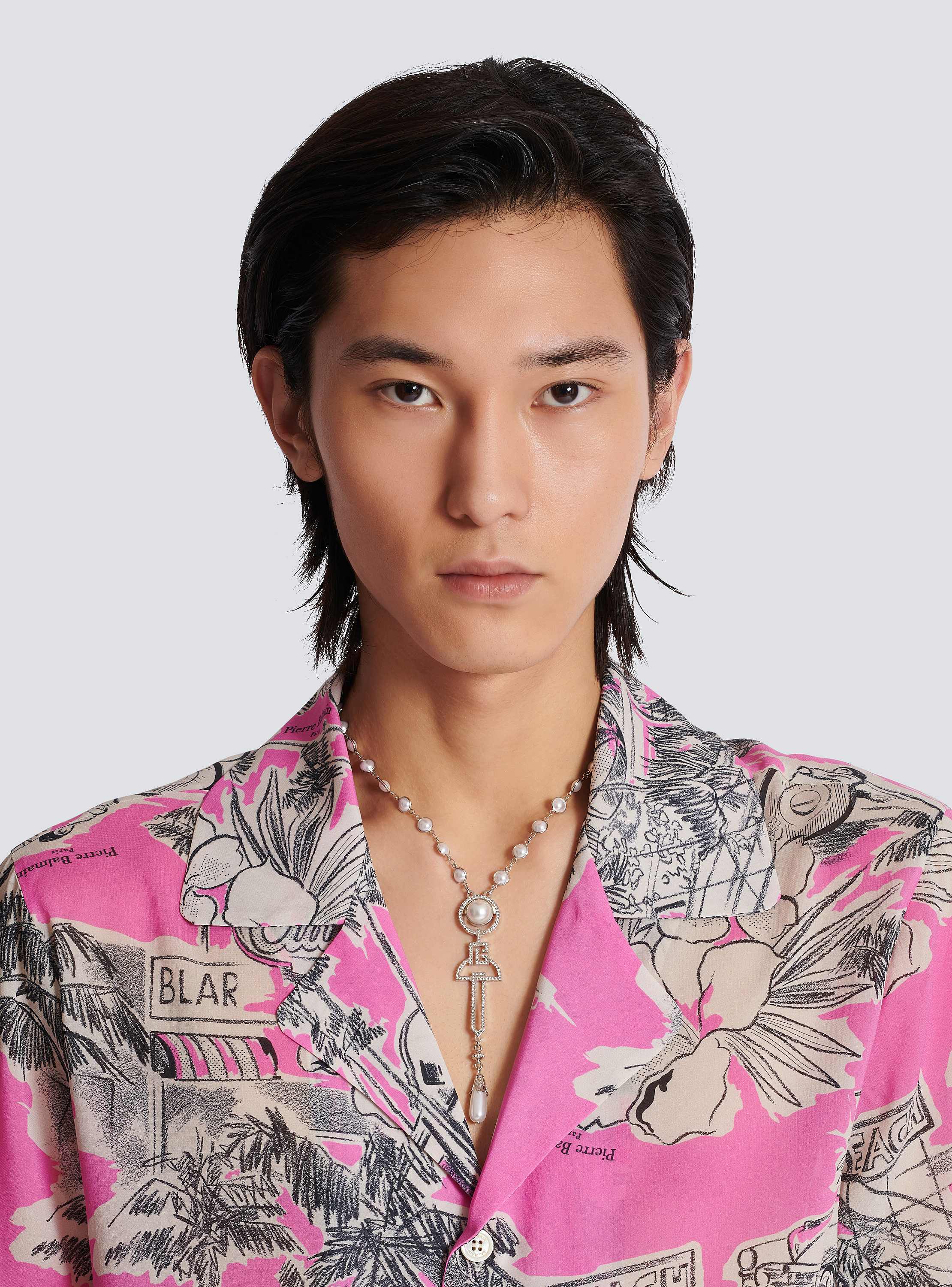 BALMAIN ゴールド パール ネックレス