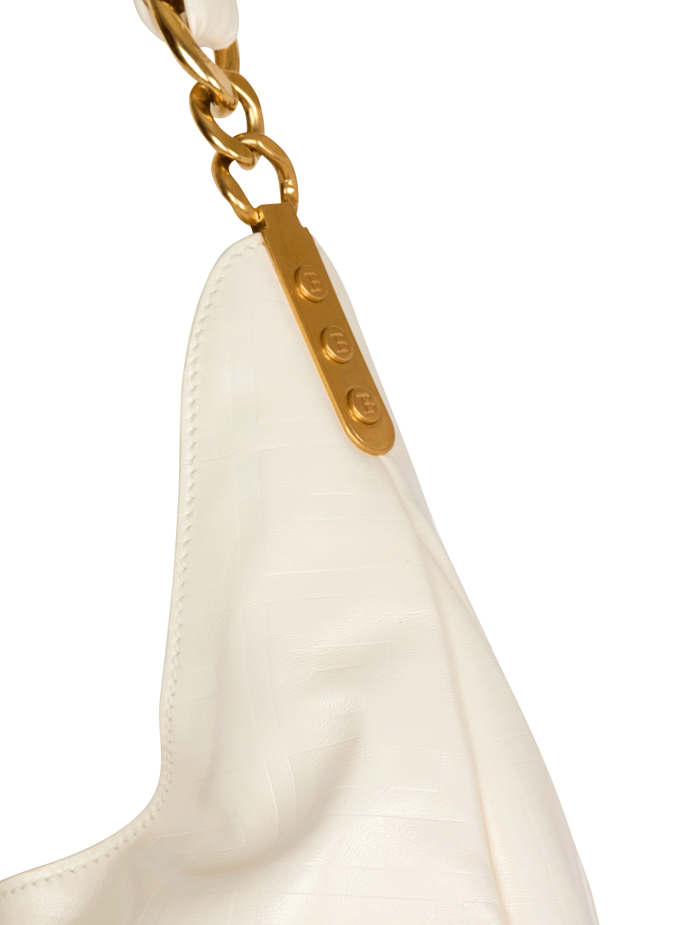 1945 Soft Hobo bag in embossed crinkled calfskin with a PB