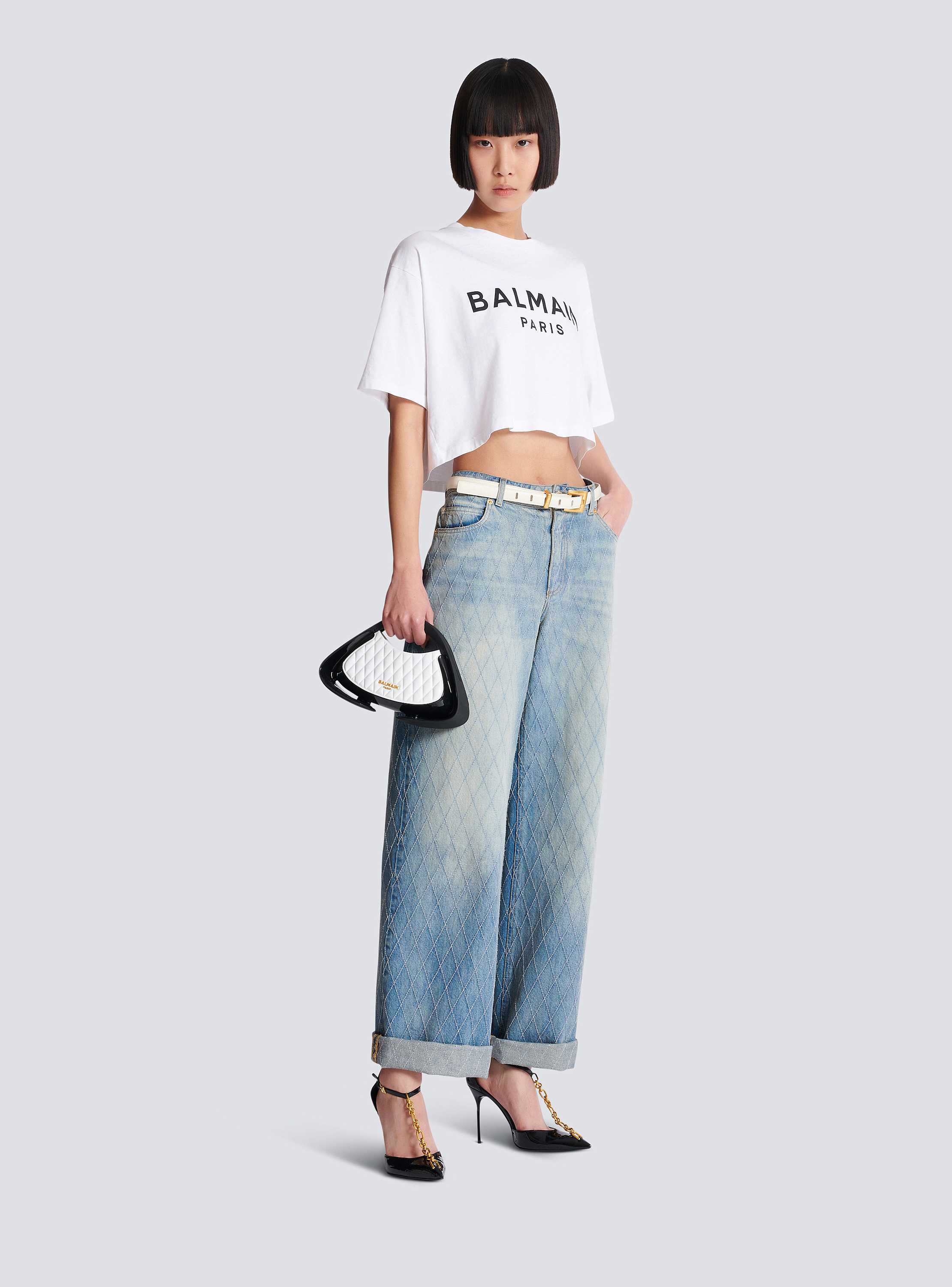 Two-tone quilted small Jolie Madame bag