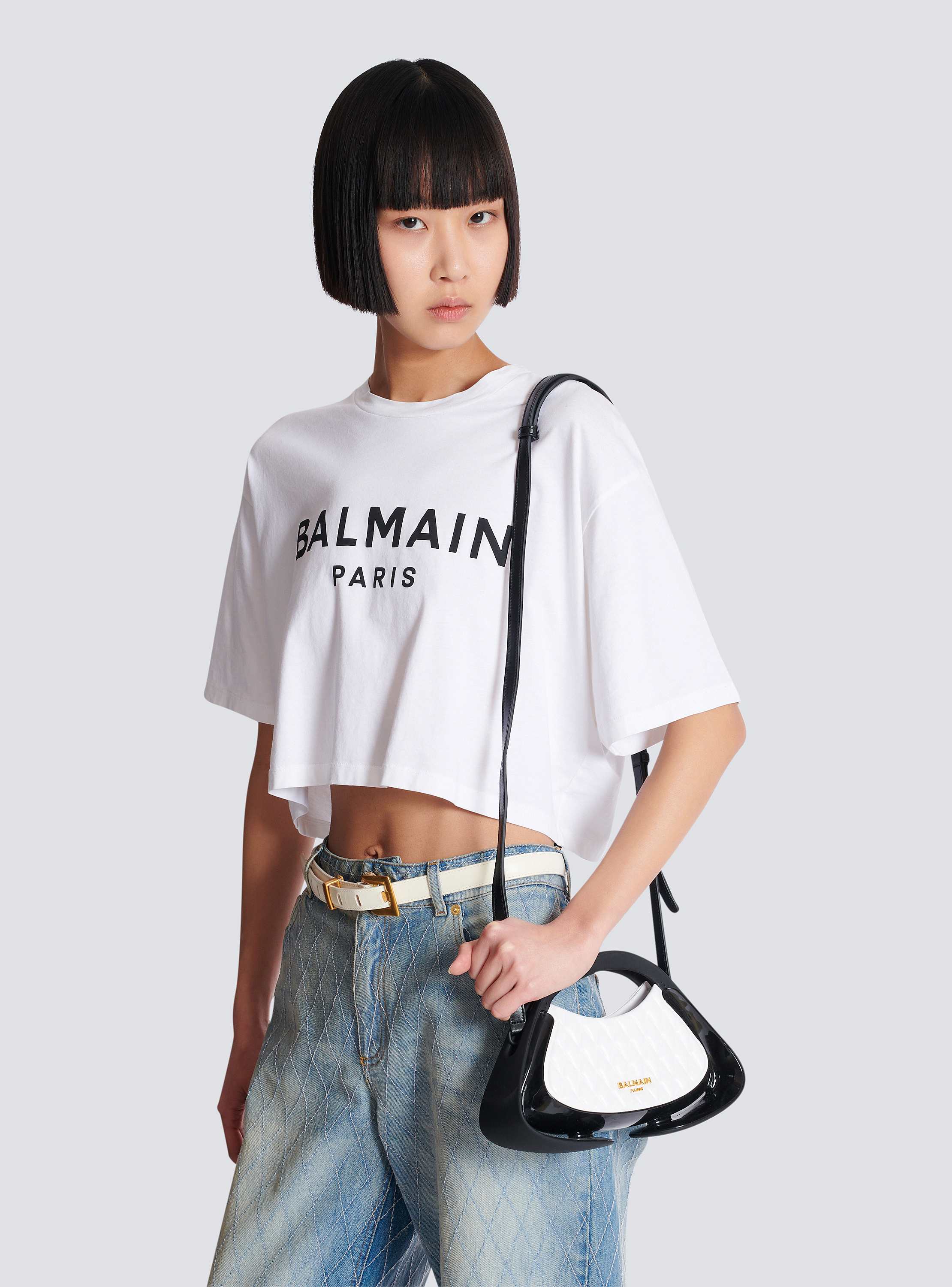 Two-tone quilted small Jolie Madame bag