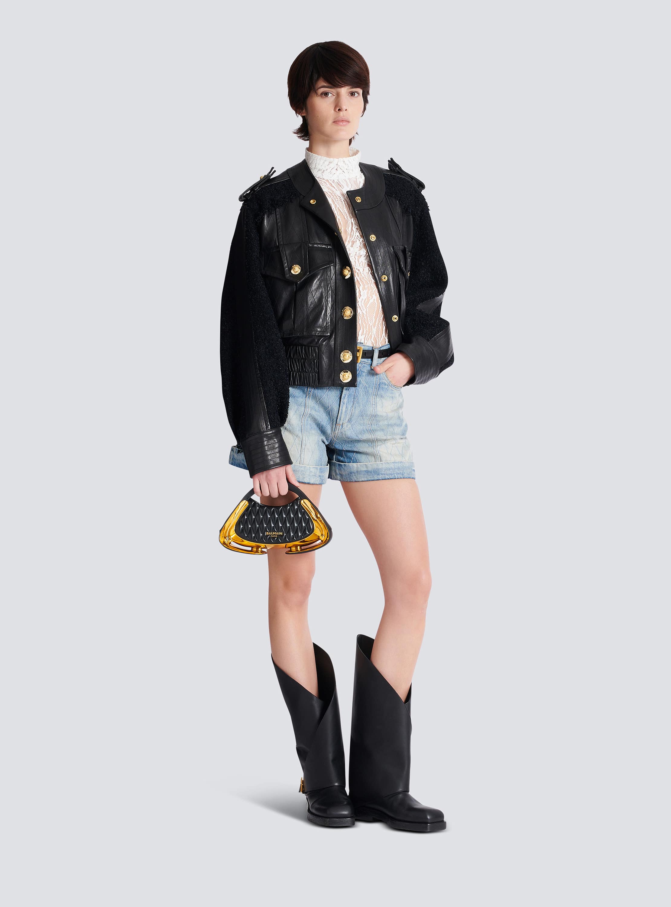 ショルダーバッグ・ポシェット BALMAIN Women Messenger Bags EN1FD871LETF 0PA black BALMAIN(バルマン) ショルダーバッグ・ポシェット(レディース