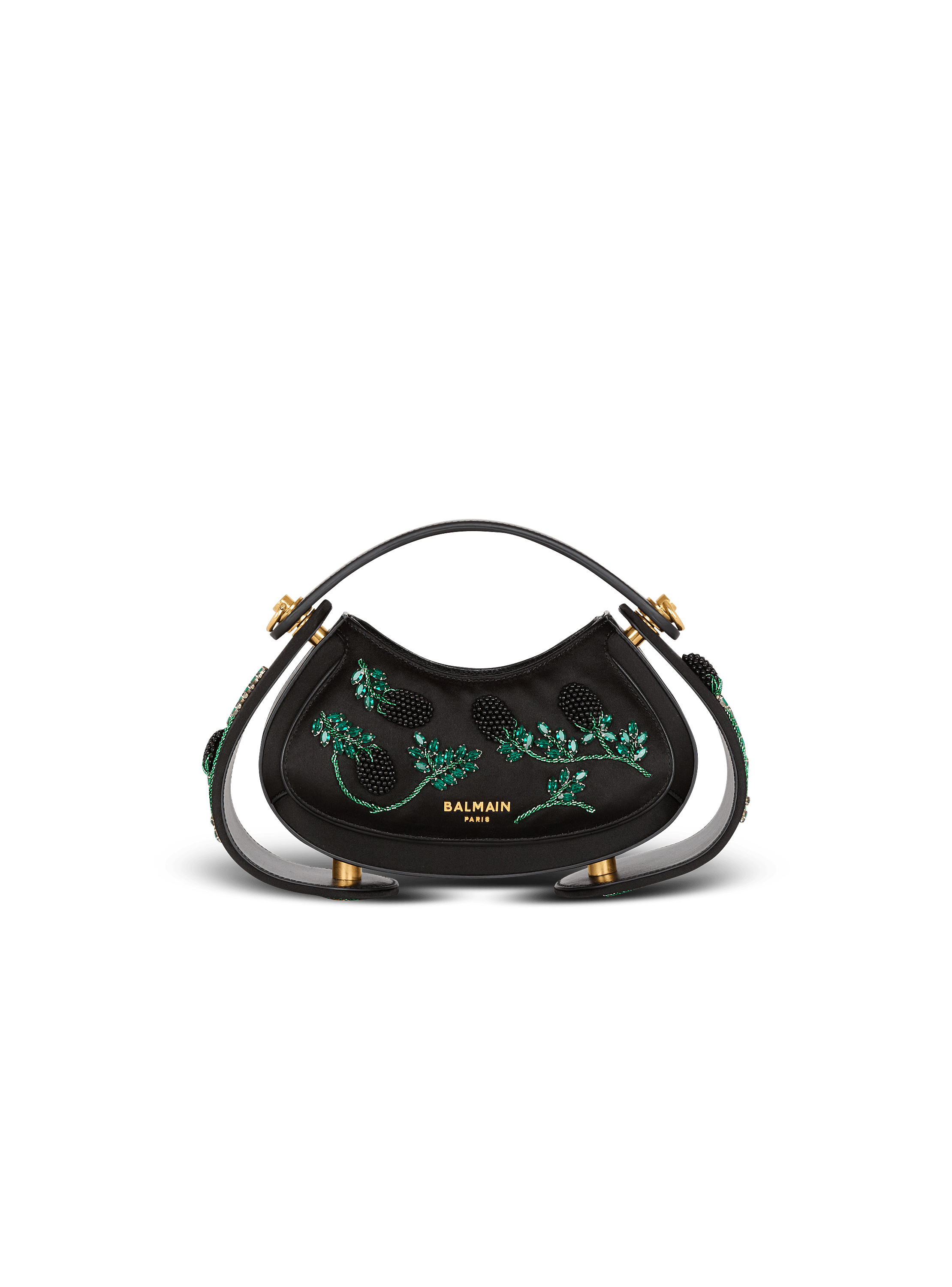 Small Jolie Madame bag in Blackberry-embroidered satin