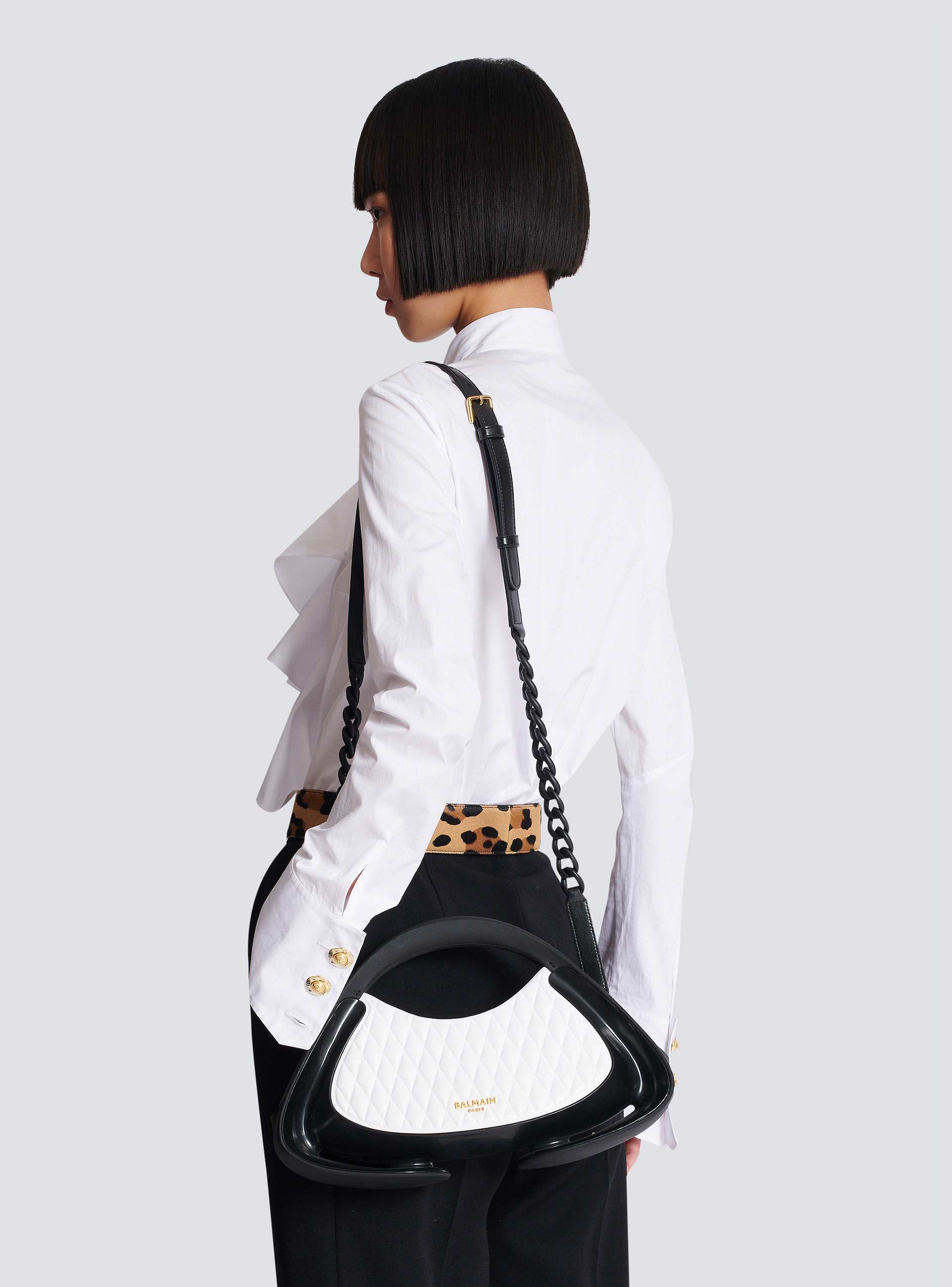 Two-tone quilted medium Jolie Madame bag