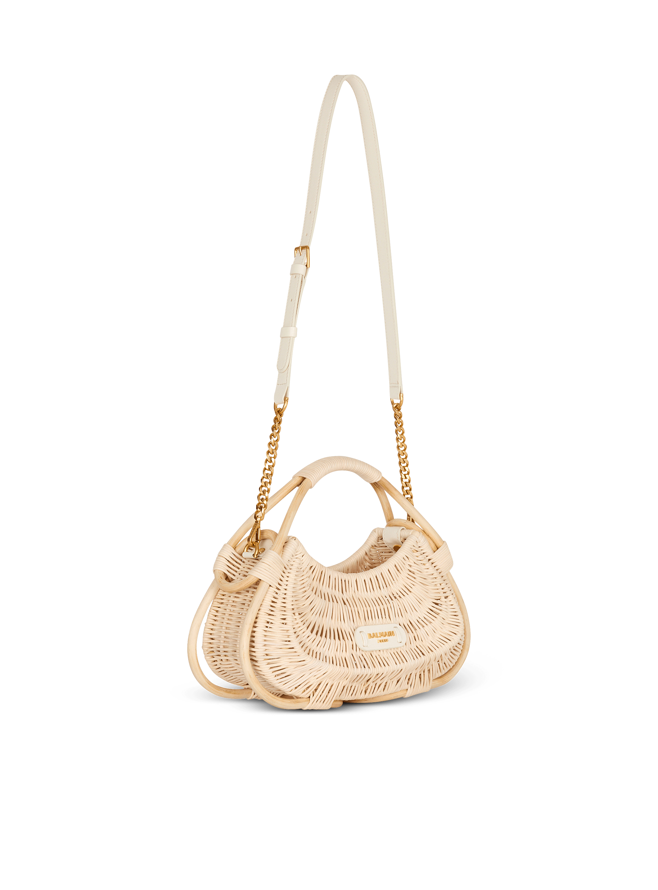 Medium Jolie Madame wicker basket bag beige beige - Women
